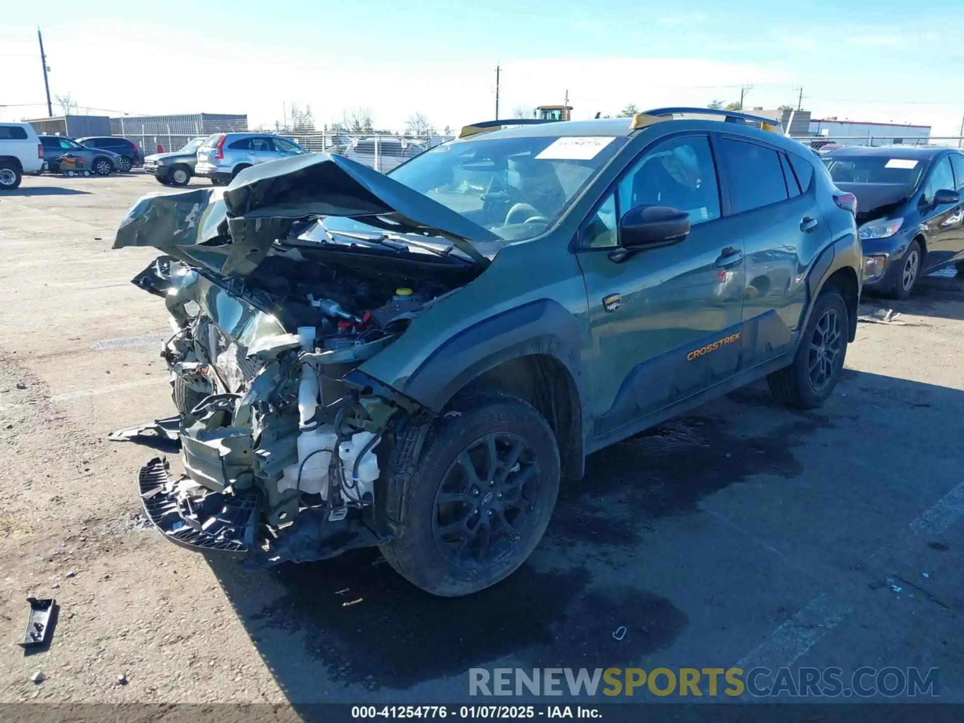 2 Photograph of a damaged car 4S4GUHU61R3784034 SUBARU CROSSTREK 2024