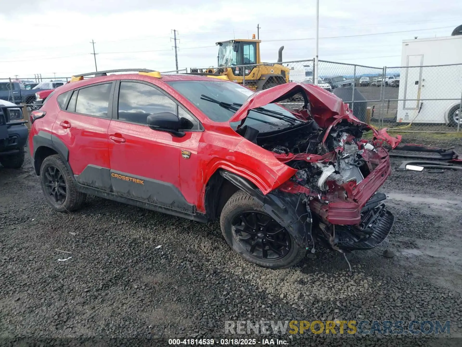 1 Photograph of a damaged car 4S4GUHU63R3842029 SUBARU CROSSTREK 2024
