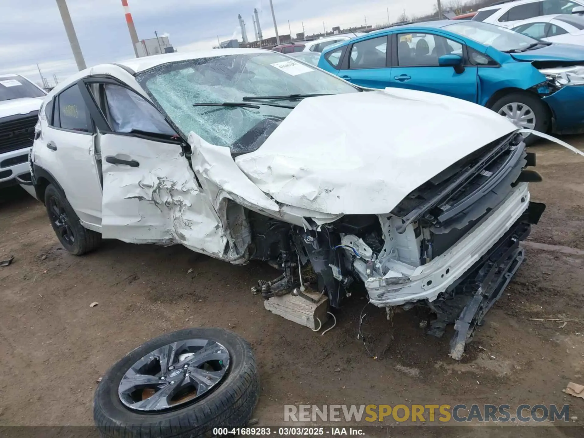 1 Photograph of a damaged car JF2GUABC2R8259945 SUBARU CROSSTREK 2024