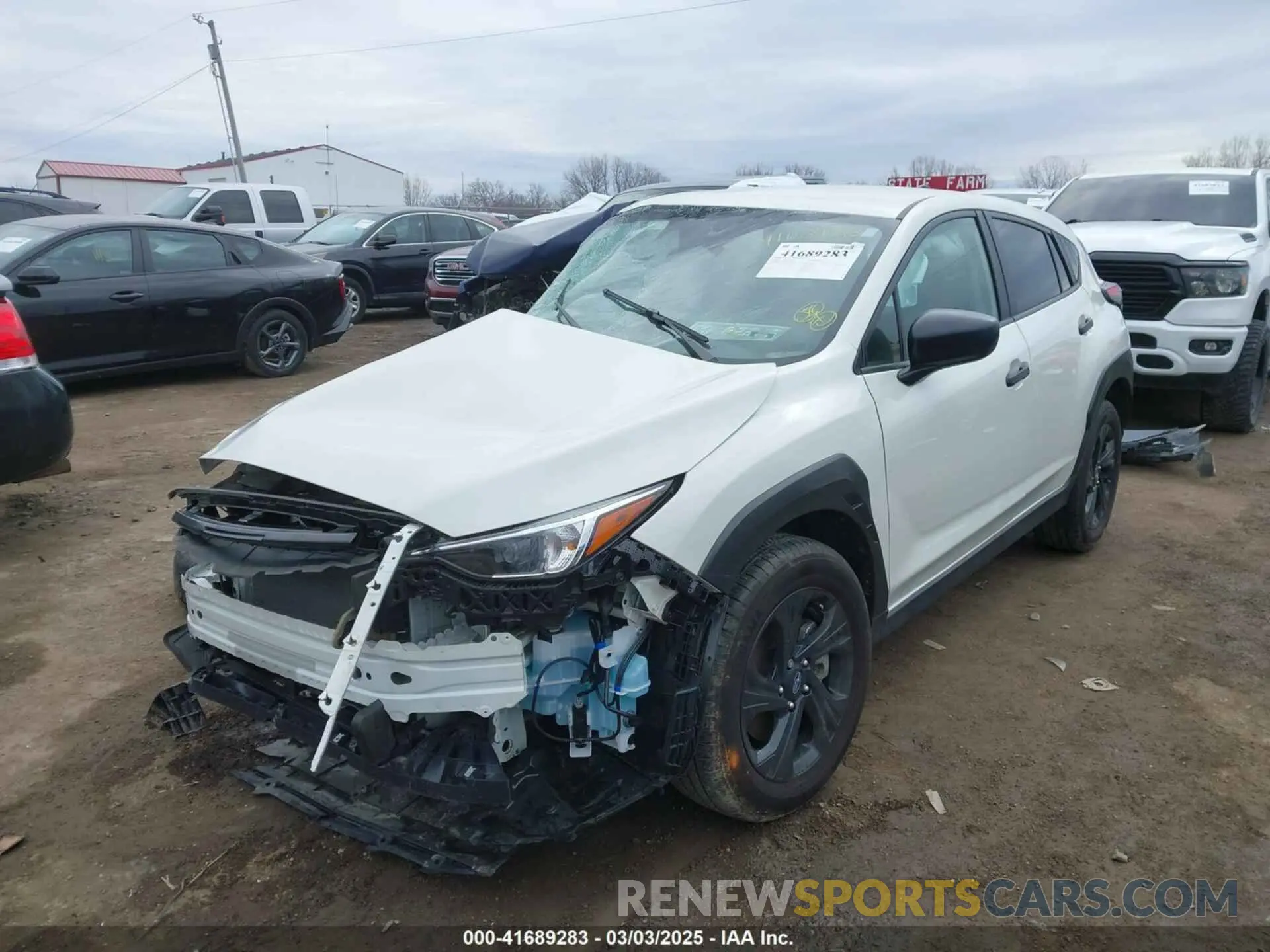 2 Photograph of a damaged car JF2GUABC2R8259945 SUBARU CROSSTREK 2024