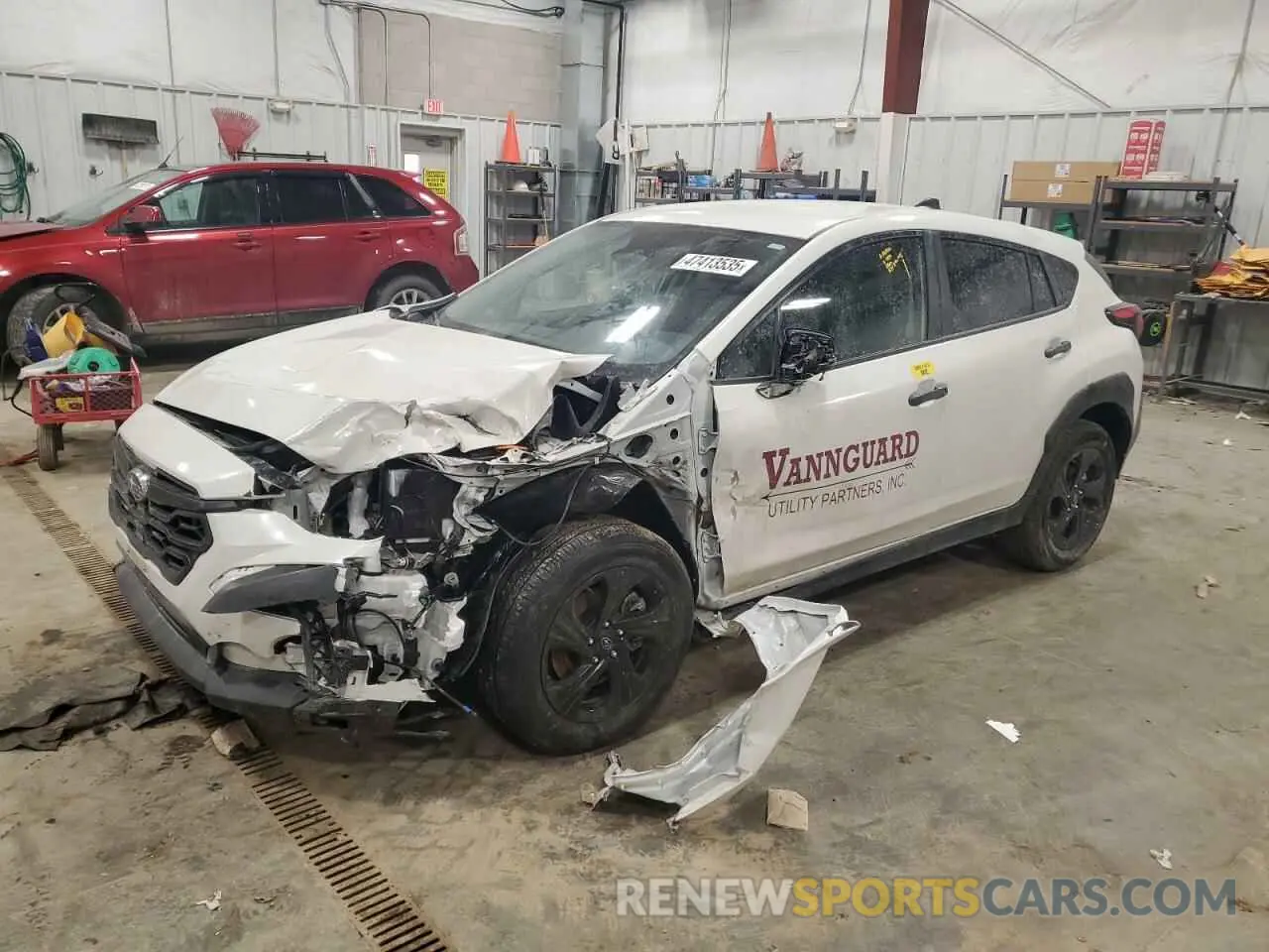 1 Photograph of a damaged car JF2GUABC6R8332136 SUBARU CROSSTREK 2024