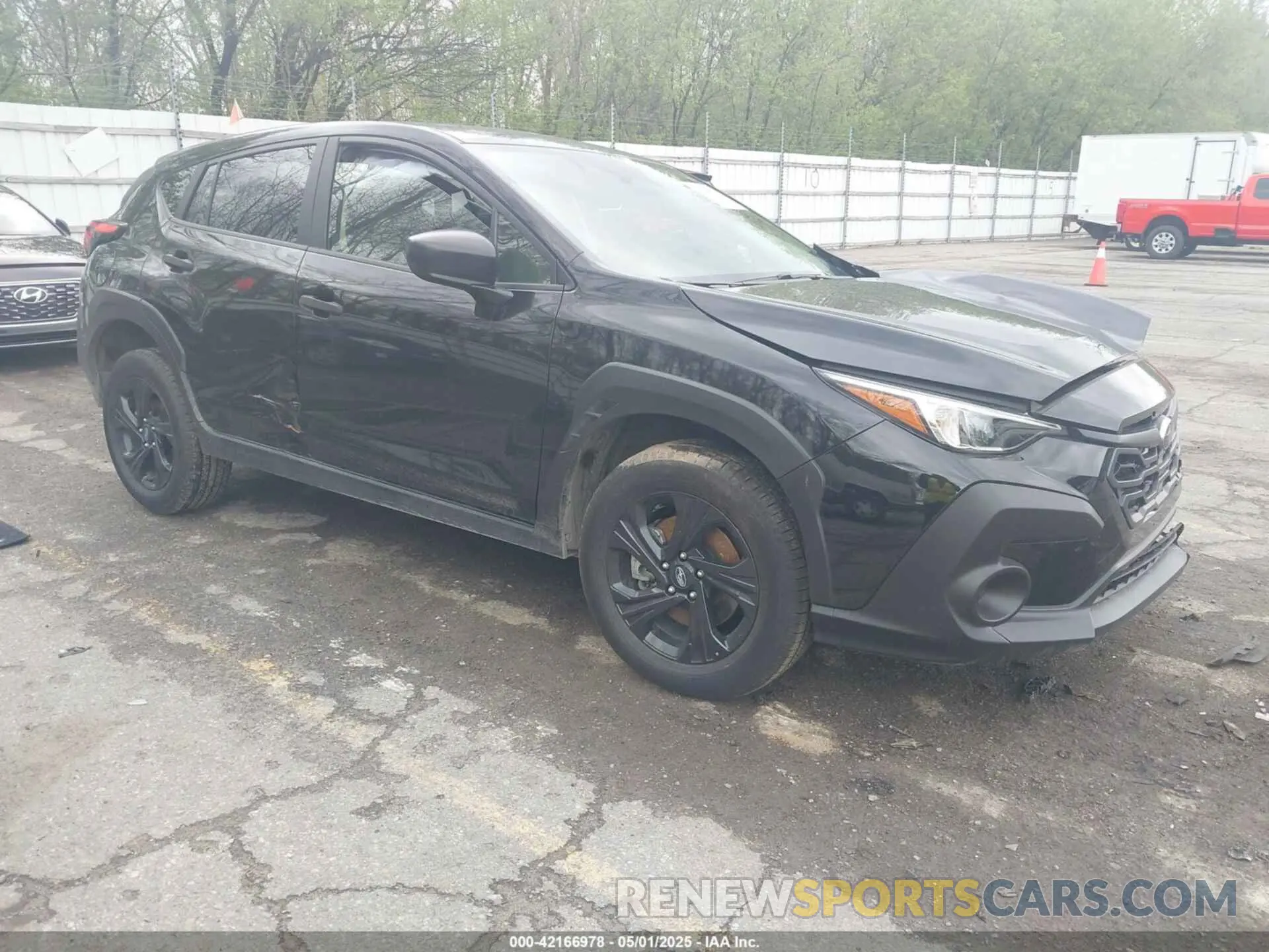 1 Photograph of a damaged car JF2GUABC6RH380025 SUBARU CROSSTREK 2024