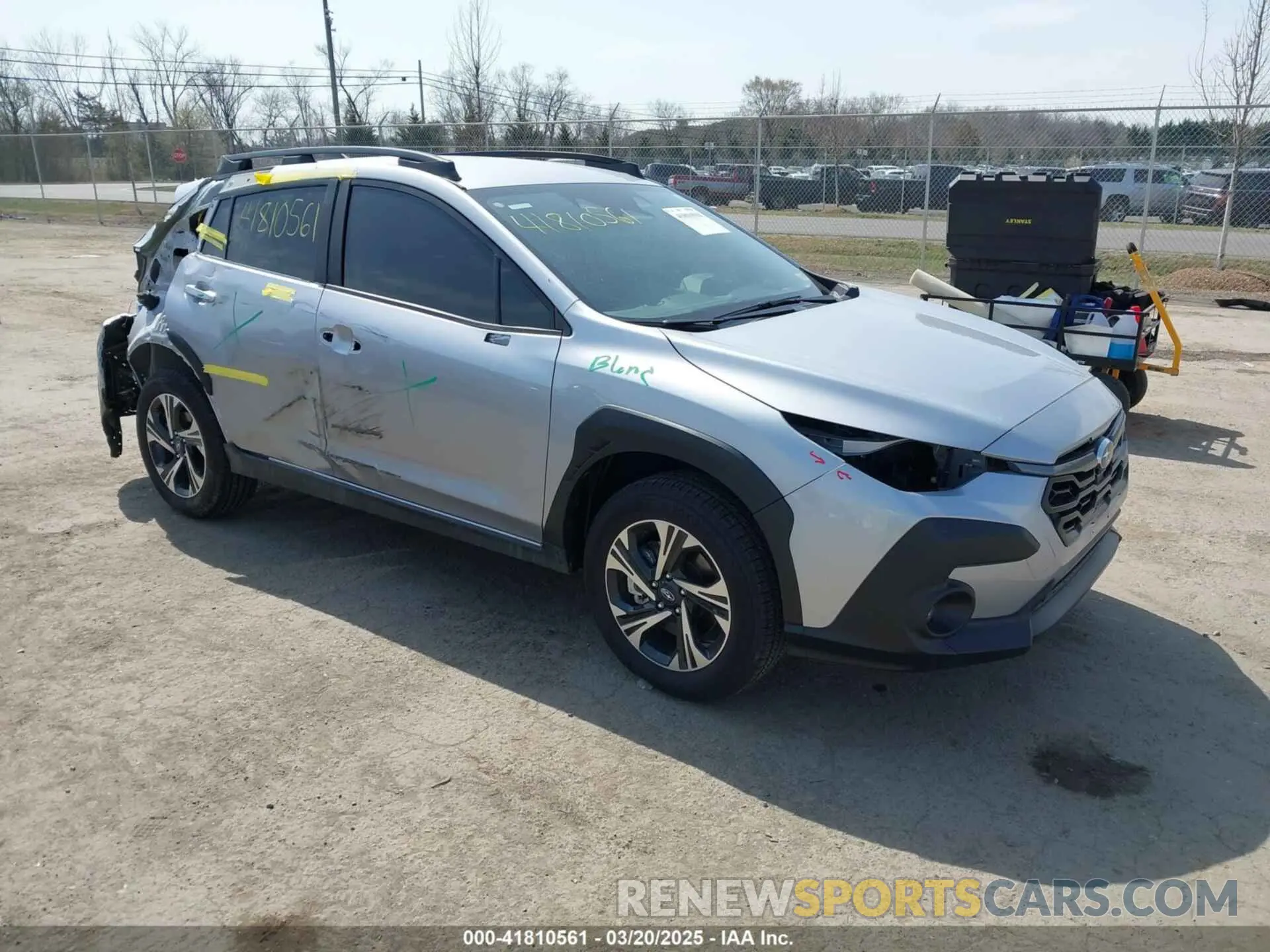 1 Photograph of a damaged car JF2GUADC2R8882446 SUBARU CROSSTREK 2024