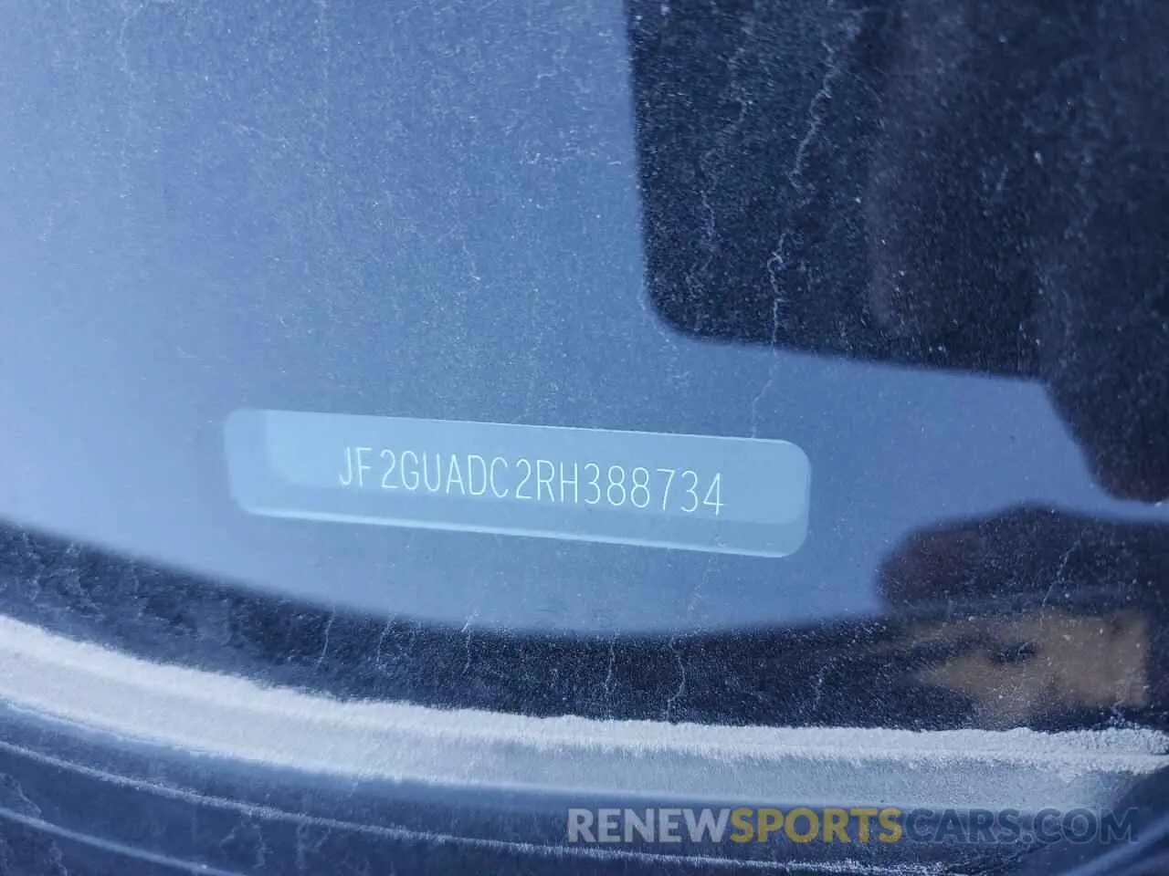 8 Photograph of a damaged car JF2GUADC2RH388734 SUBARU CROSSTREK 2024
