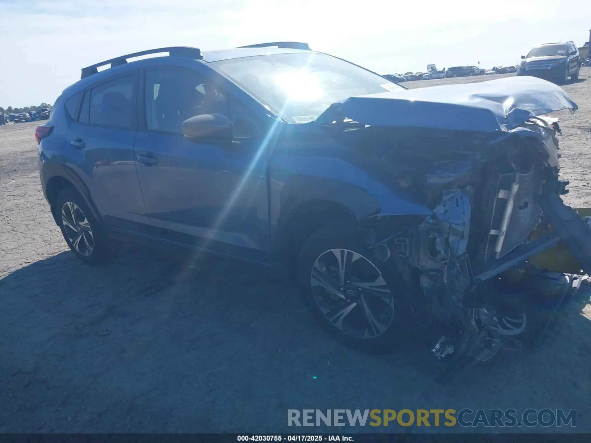 1 Photograph of a damaged car JF2GUADC3RH222948 SUBARU CROSSTREK 2024