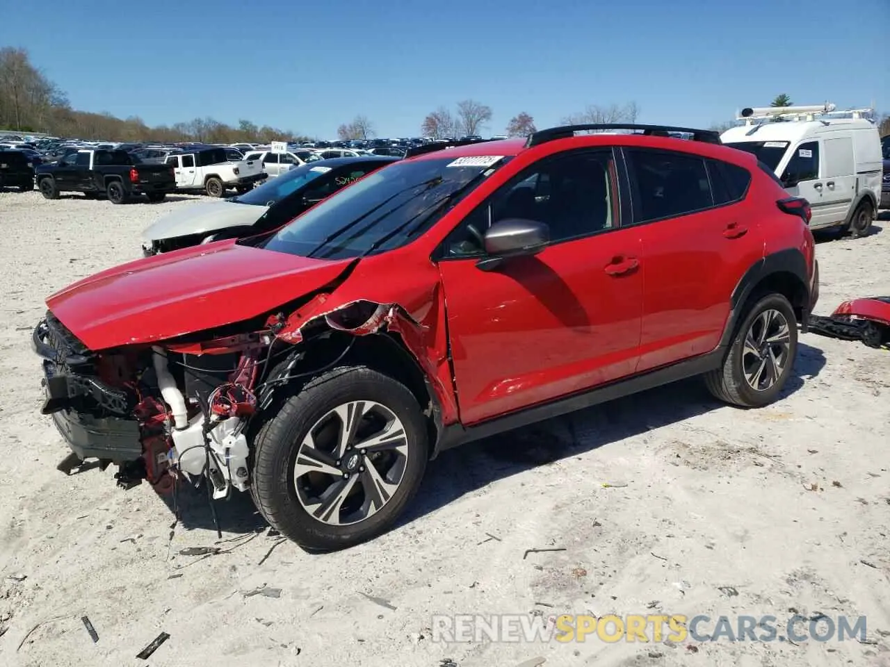 1 Photograph of a damaged car JF2GUADC5RH213331 SUBARU CROSSTREK 2024