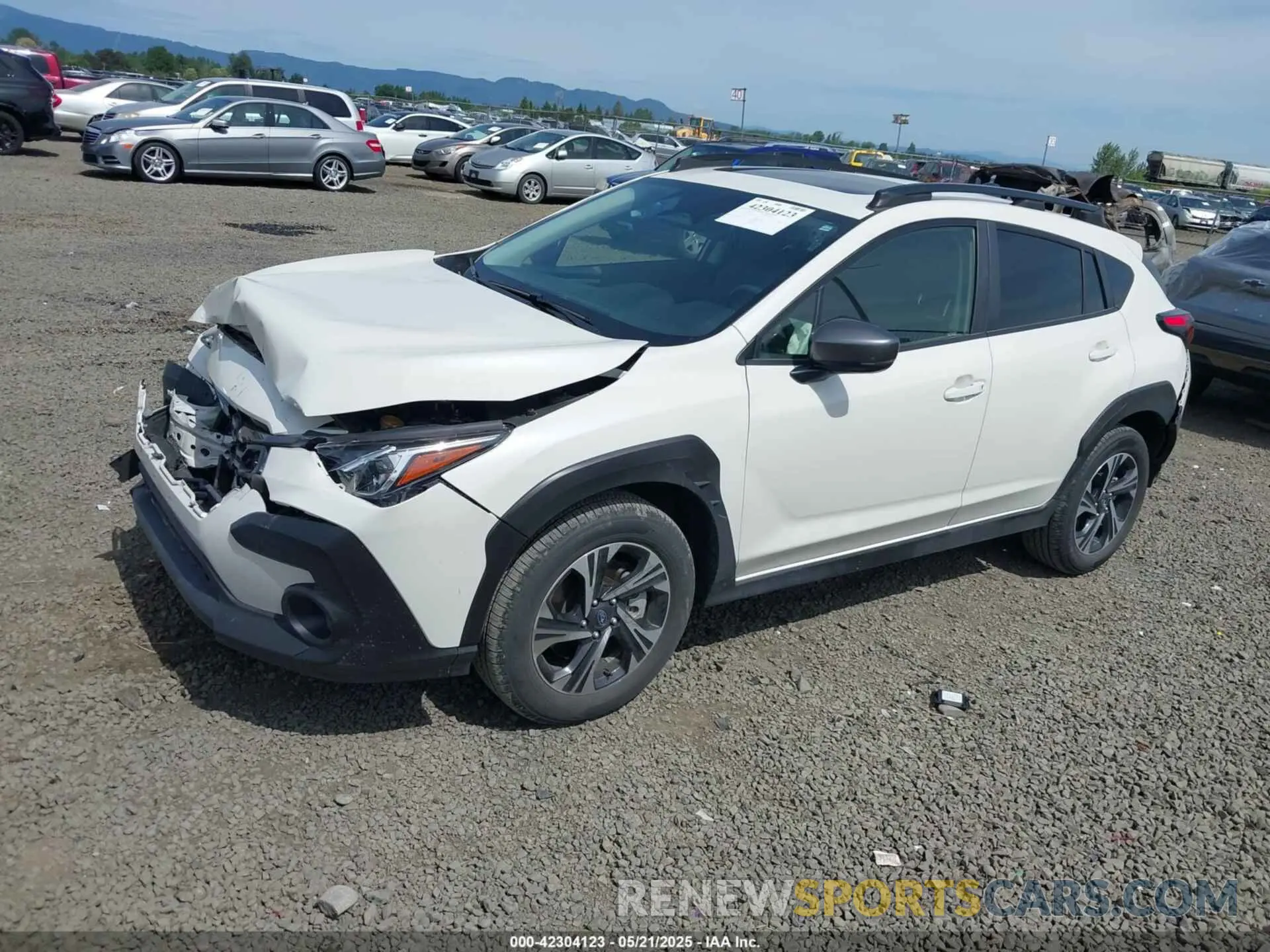 2 Photograph of a damaged car JF2GUADC6R8316256 SUBARU CROSSTREK 2024