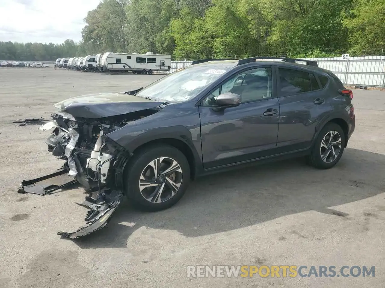 1 Photograph of a damaged car JF2GUADC6RH213953 SUBARU CROSSTREK 2024