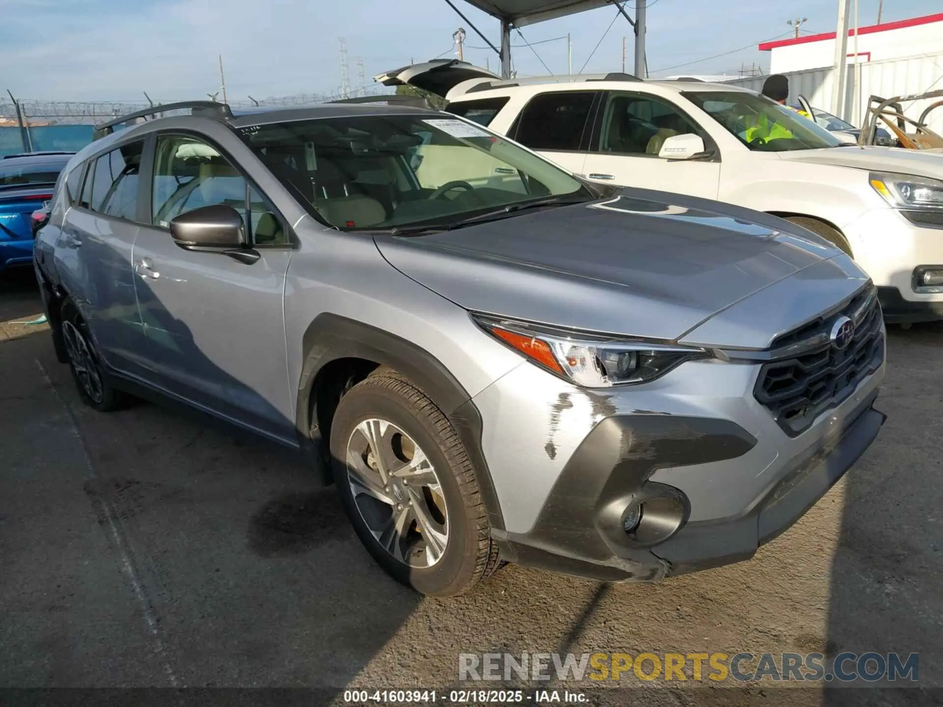 1 Photograph of a damaged car JF2GUADC6RH222023 SUBARU CROSSTREK 2024