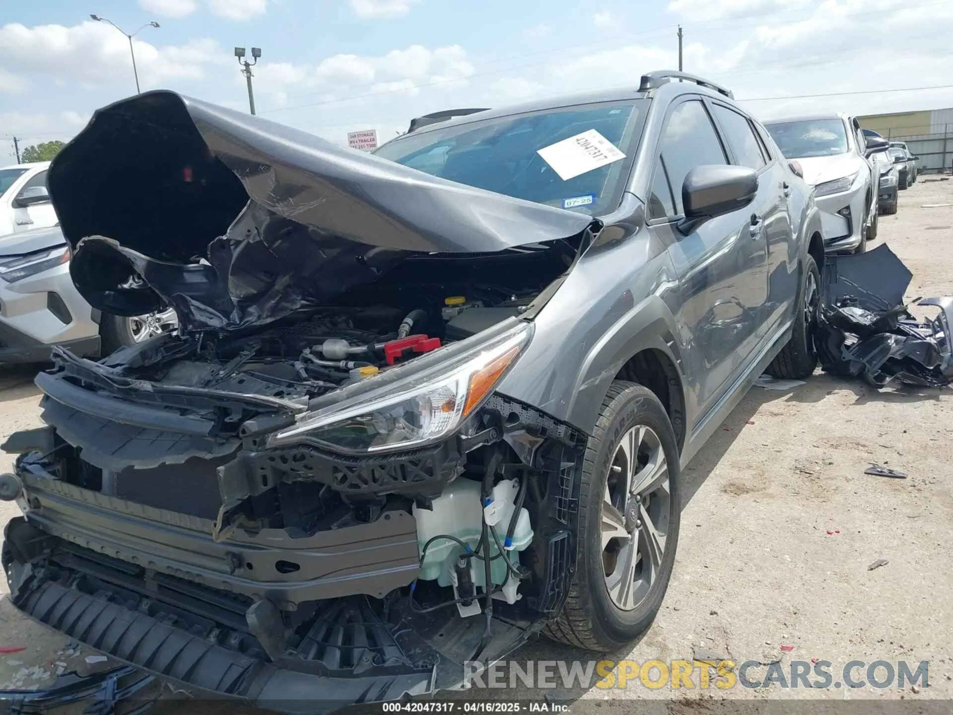2 Photograph of a damaged car JF2GUADC8R8251085 SUBARU CROSSTREK 2024