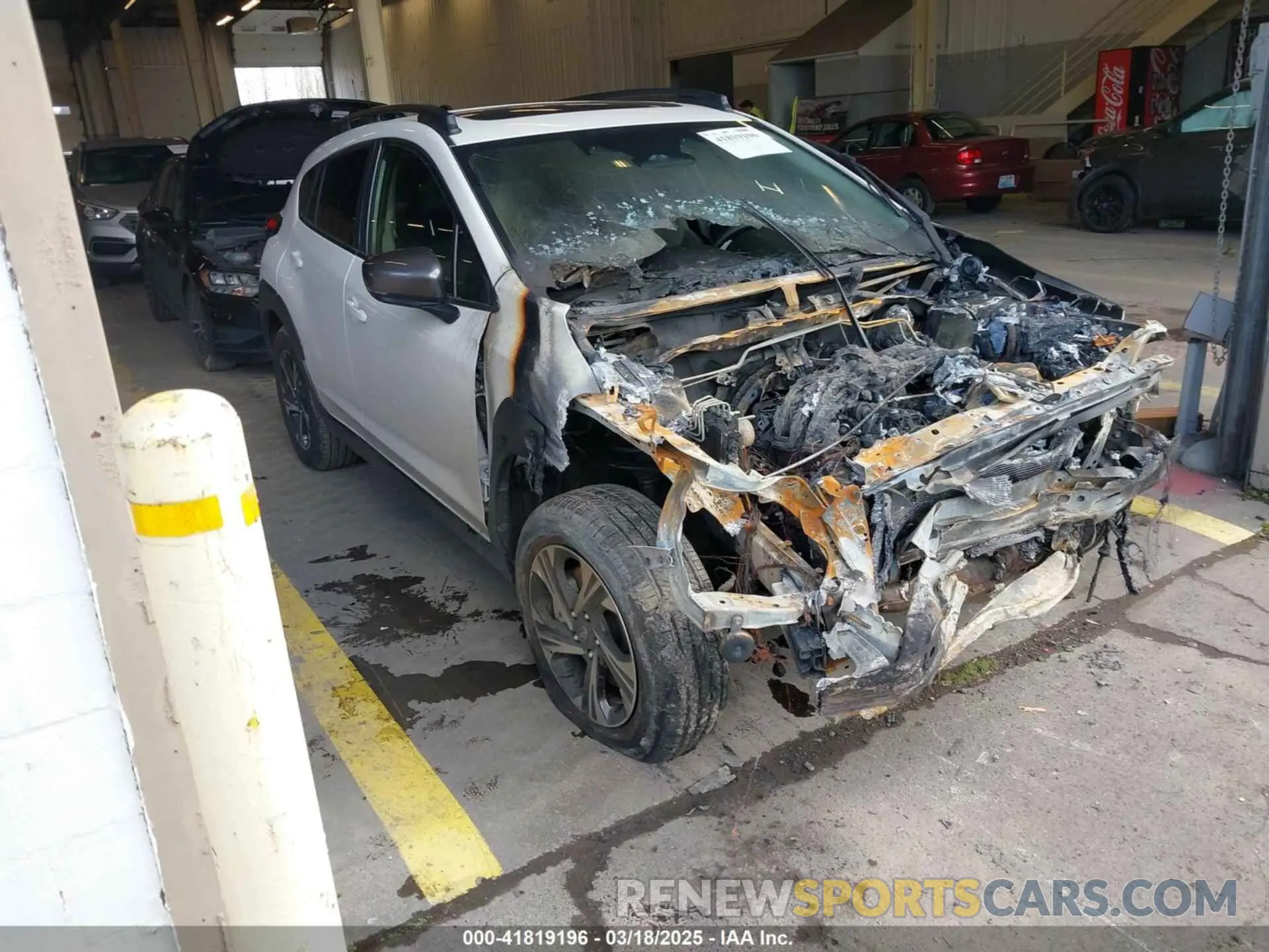 1 Photograph of a damaged car JF2GUADCXR8877463 SUBARU CROSSTREK 2024