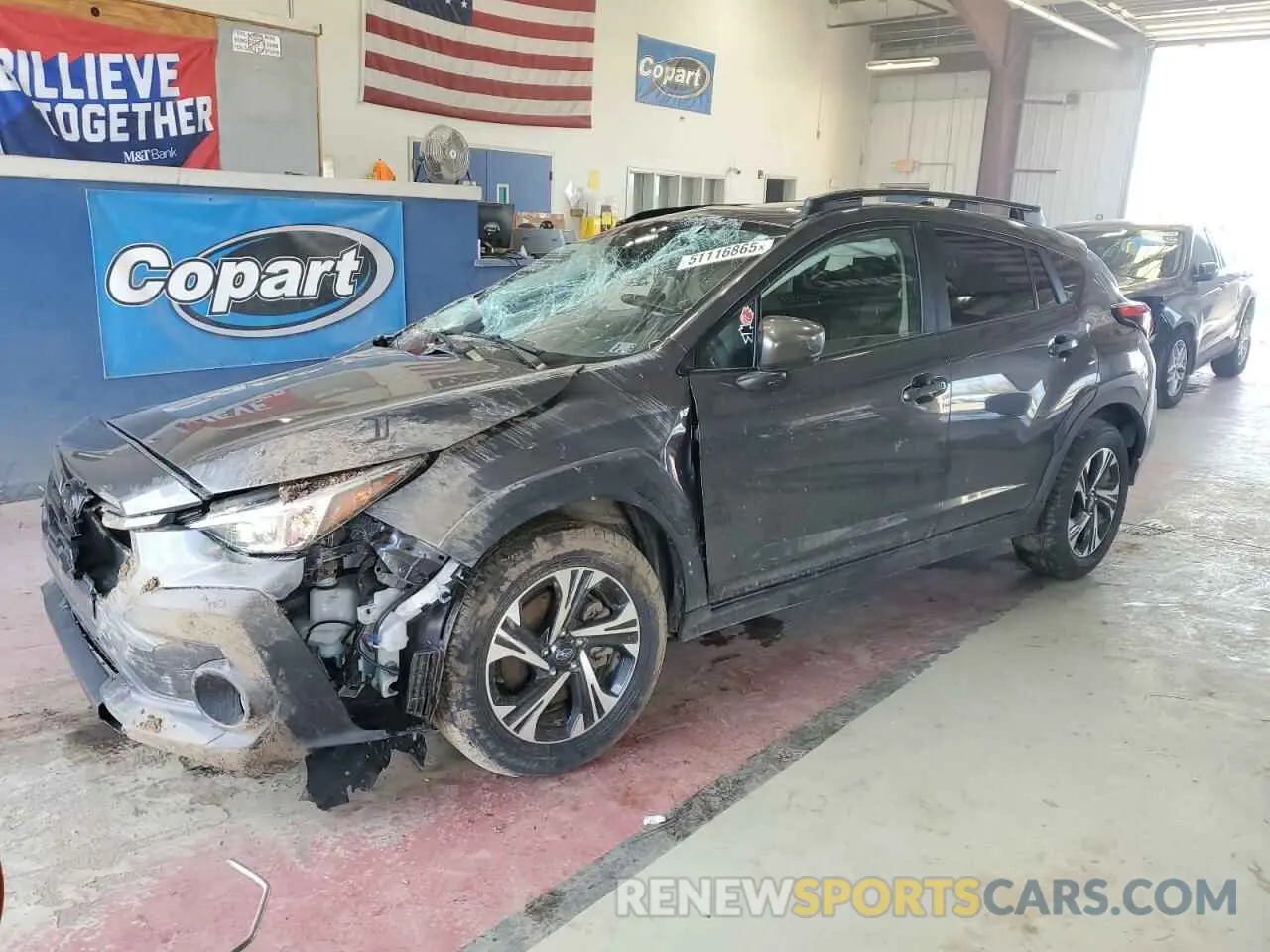 1 Photograph of a damaged car JF2GUADCXRH328930 SUBARU CROSSTREK 2024
