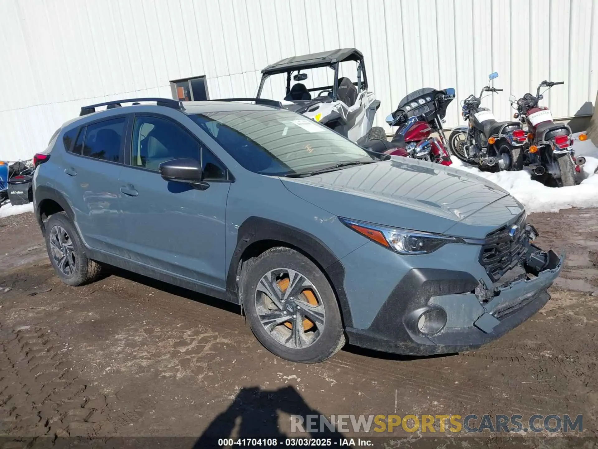 1 Photograph of a damaged car JF2GUADCXRH339314 SUBARU CROSSTREK 2024