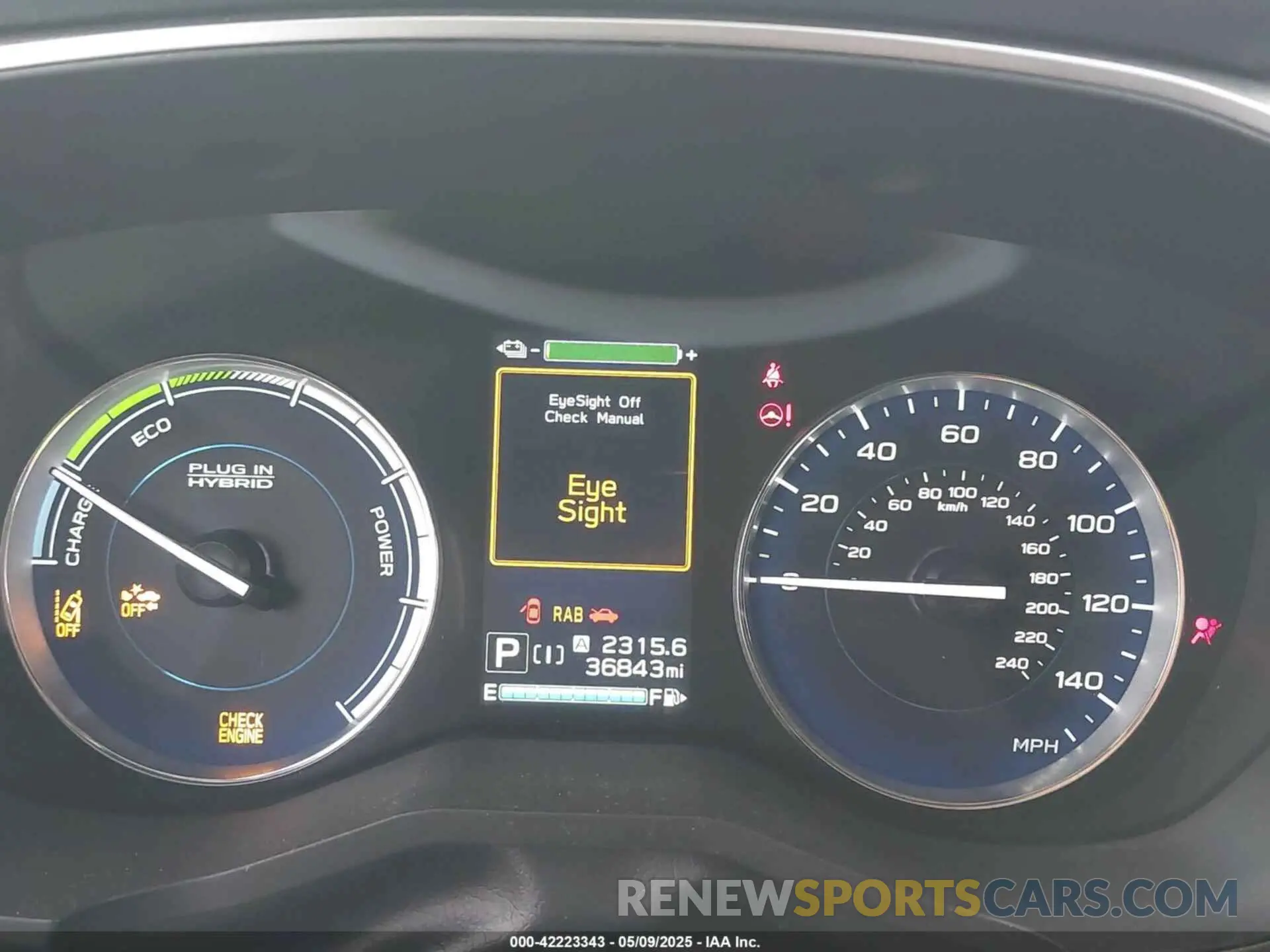 15 Photograph of a damaged car JF2GTDEC8KH333178 SUBARU CROSSTREK HYBRID 2019