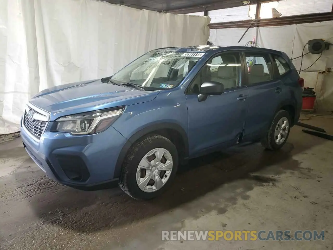 1 Photograph of a damaged car JF2SKAAC7KH472137 SUBARU FORESTER 2019
