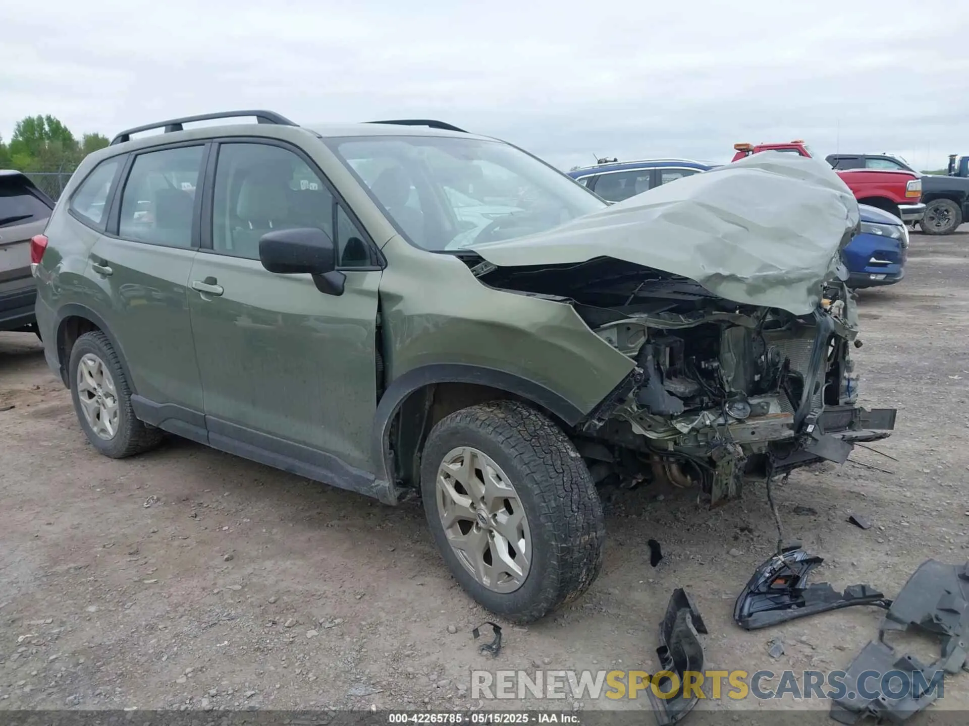 1 Photograph of a damaged car JF2SKACC0KH524625 SUBARU FORESTER 2019