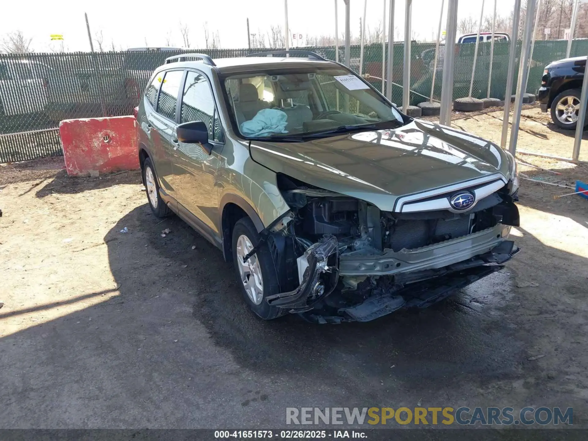 1 Photograph of a damaged car JF2SKACC1KH426994 SUBARU FORESTER 2019