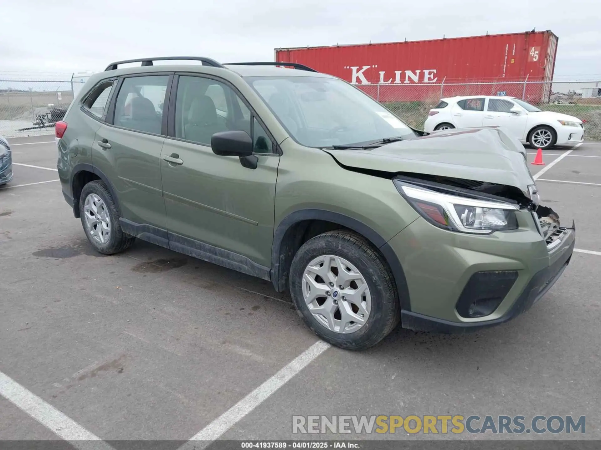 1 Photograph of a damaged car JF2SKACC3KH414202 SUBARU FORESTER 2019