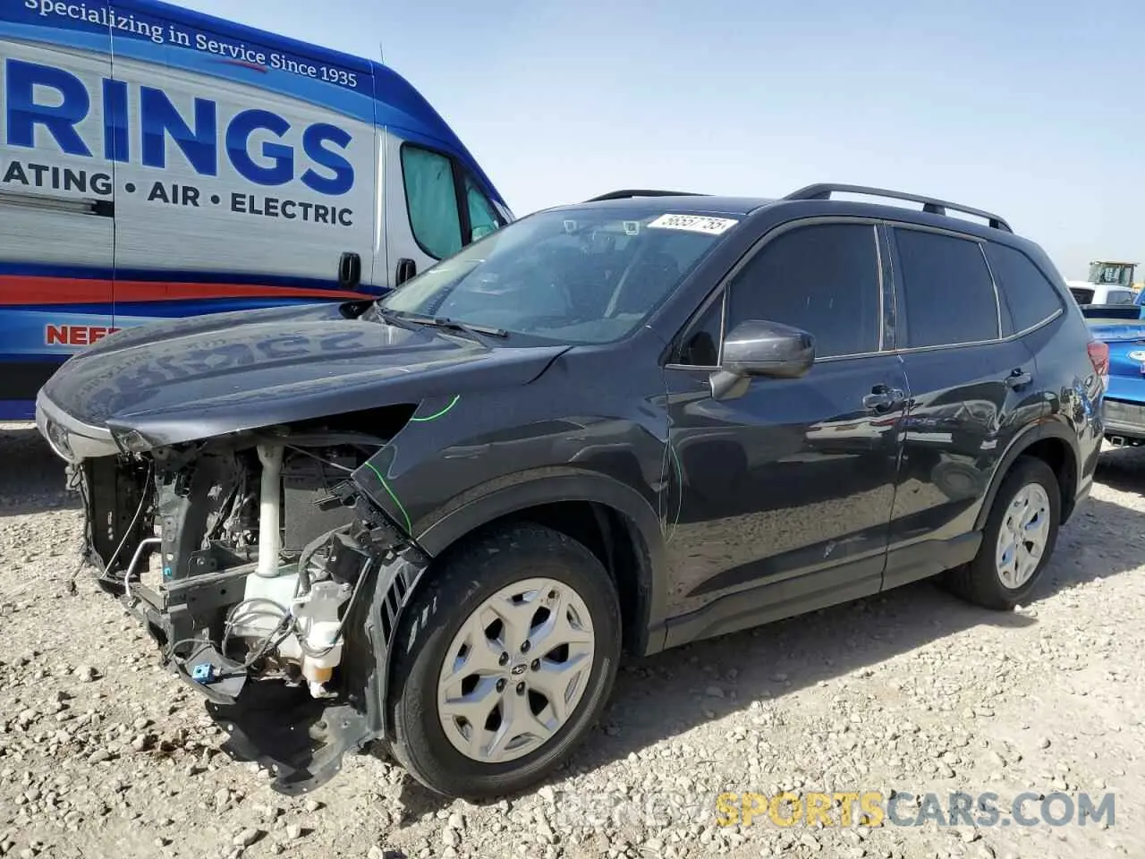 1 Photograph of a damaged car JF2SKACC3KH462914 SUBARU FORESTER 2019