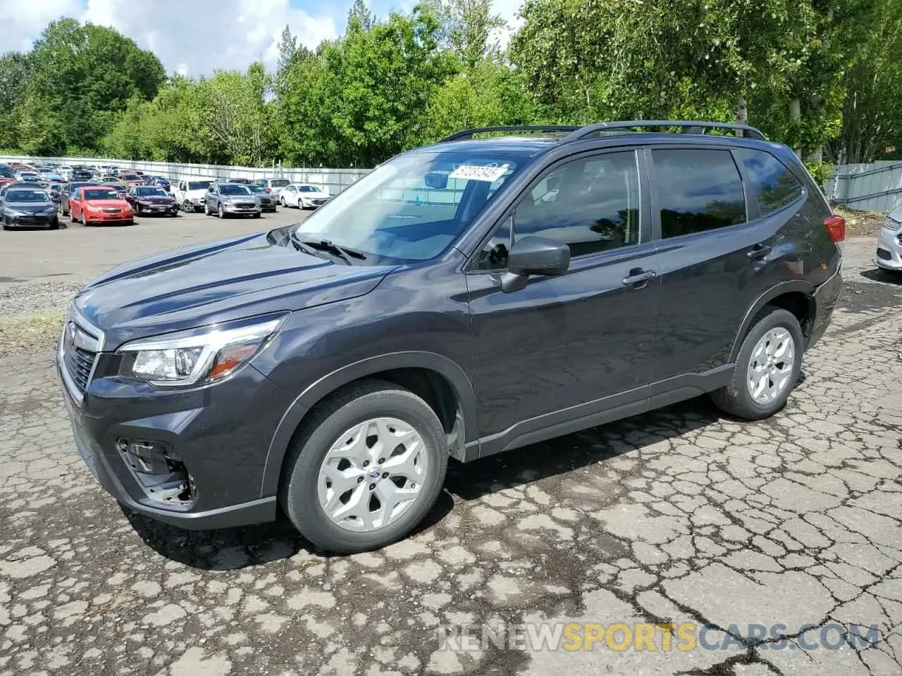 1 Photograph of a damaged car JF2SKACC7KH463306 SUBARU FORESTER 2019