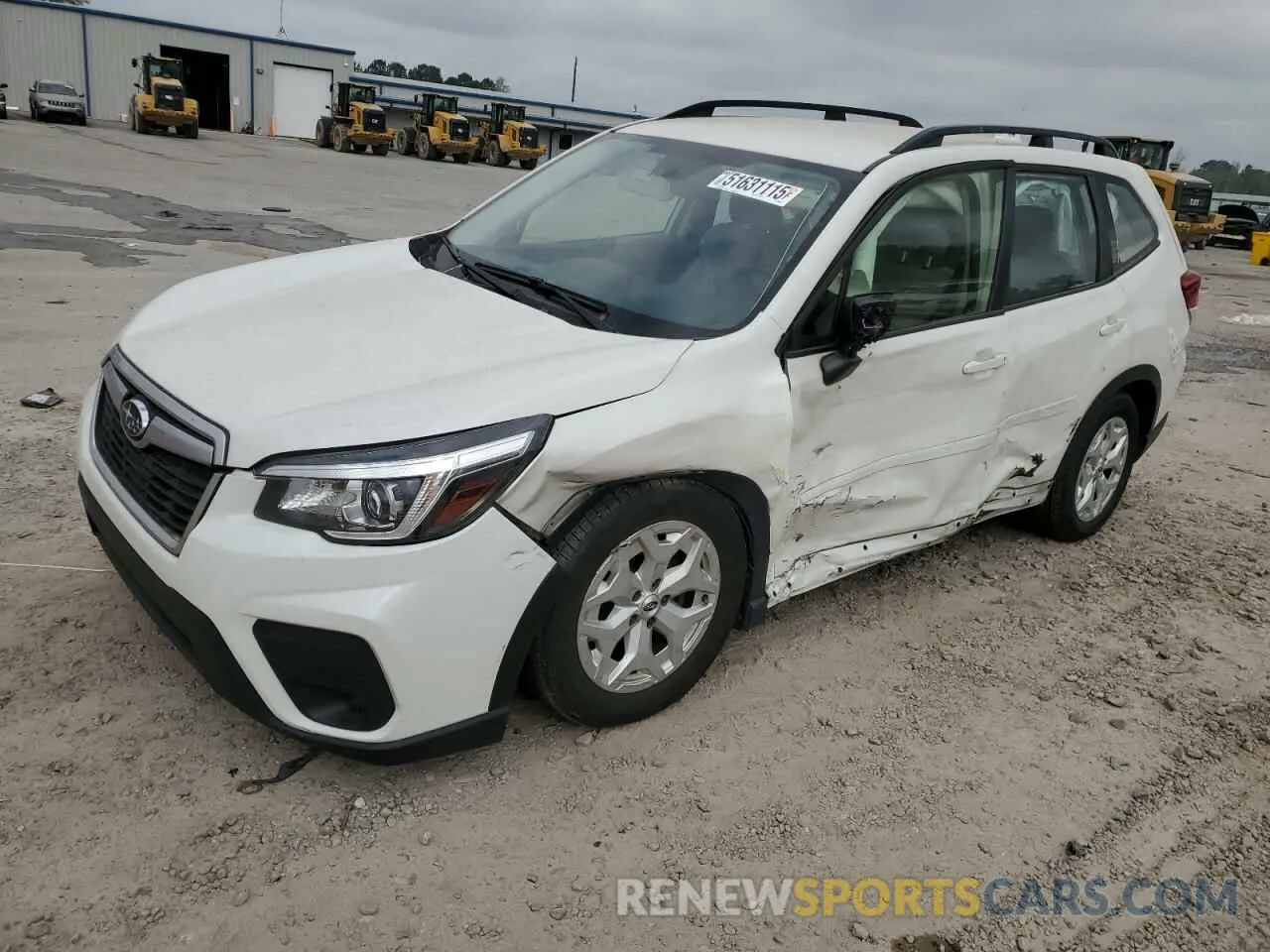 1 Photograph of a damaged car JF2SKACC8KH465629 SUBARU FORESTER 2019