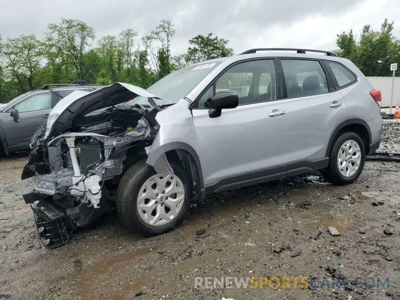 1 Photograph of a damaged car JF2SKACC8KH474220 SUBARU FORESTER 2019