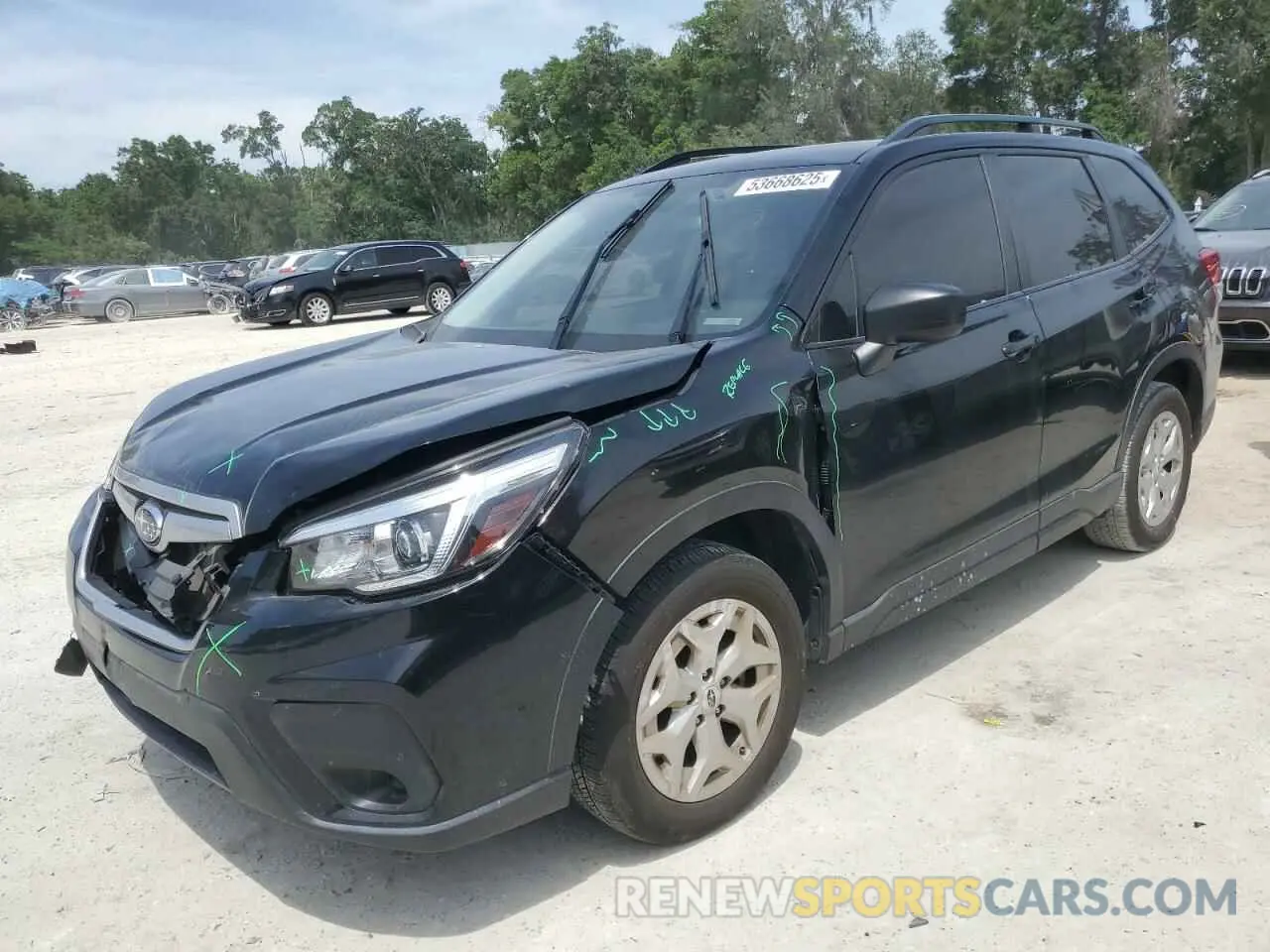1 Photograph of a damaged car JF2SKACCXKH458147 SUBARU FORESTER 2019