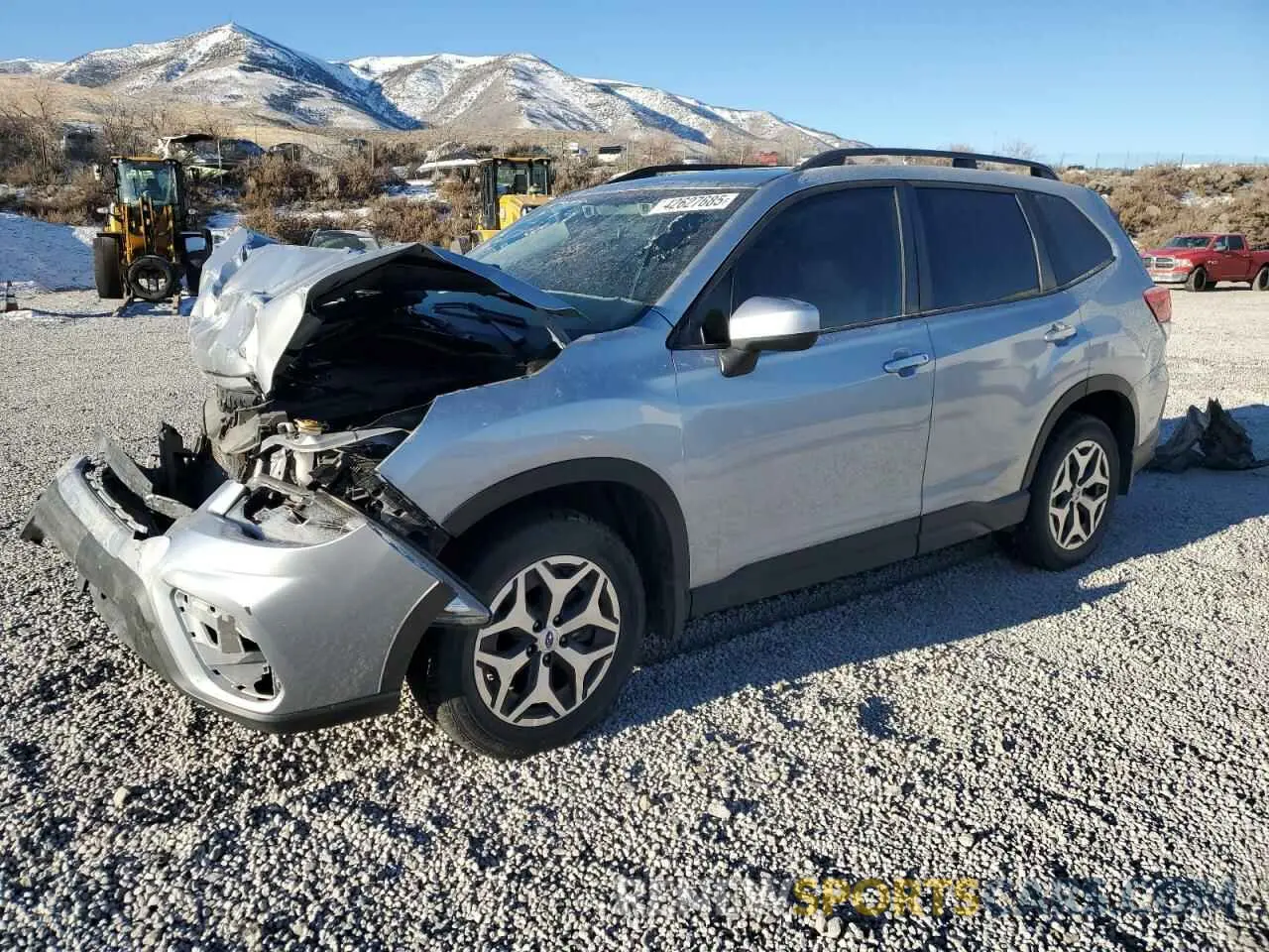 1 Photograph of a damaged car JF2SKAEC0KH526291 SUBARU FORESTER 2019