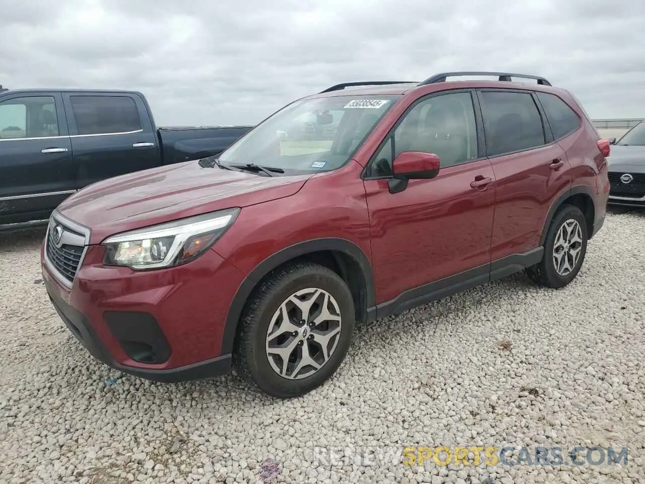 1 Photograph of a damaged car JF2SKAEC0KH594378 SUBARU FORESTER 2019
