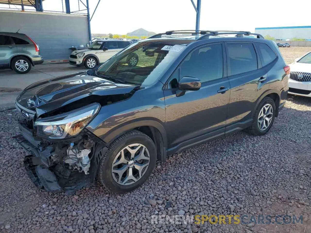 1 Photograph of a damaged car JF2SKAEC1KH412042 SUBARU FORESTER 2019