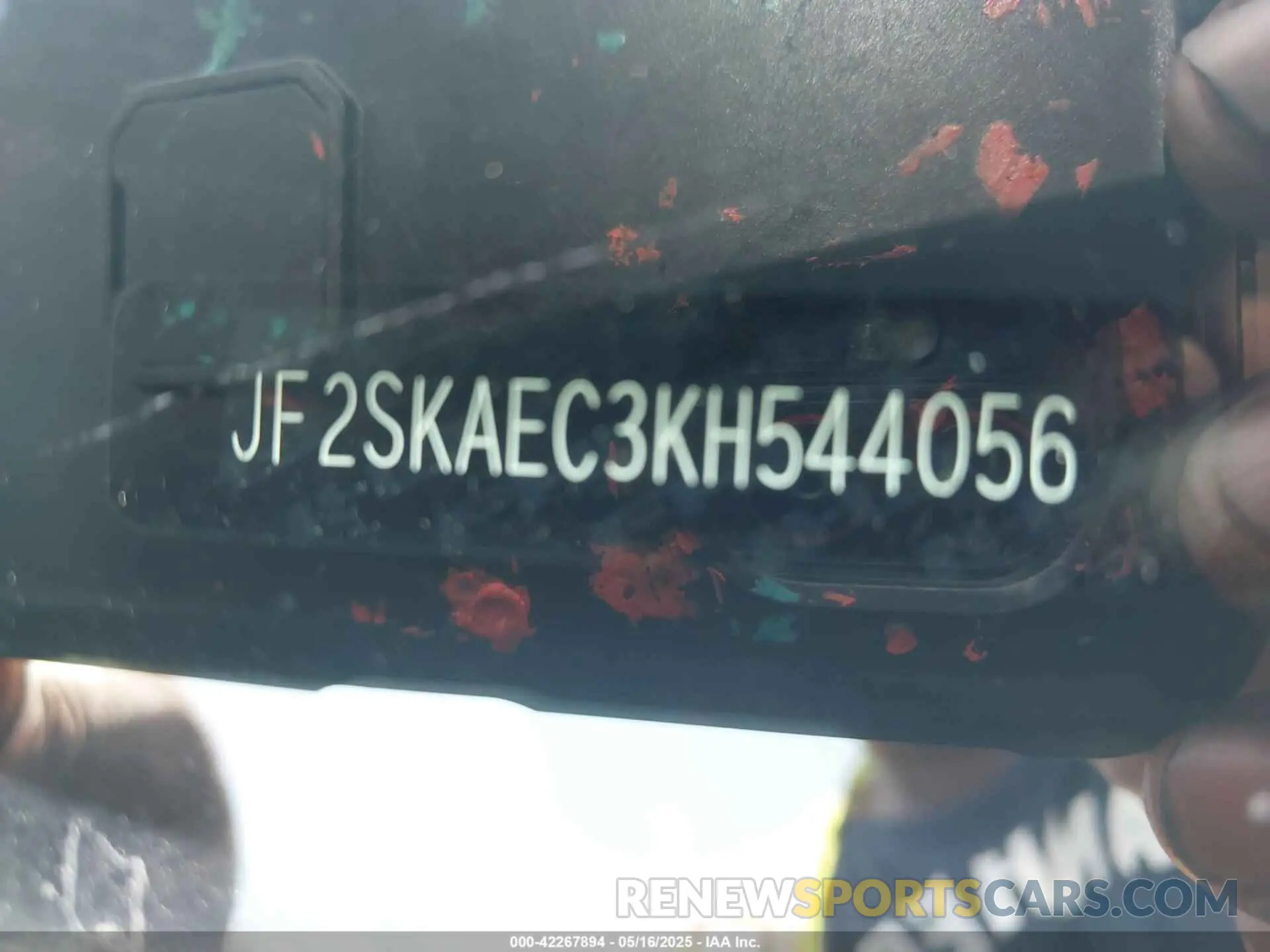 9 Photograph of a damaged car JF2SKAEC3KH544056 SUBARU FORESTER 2019