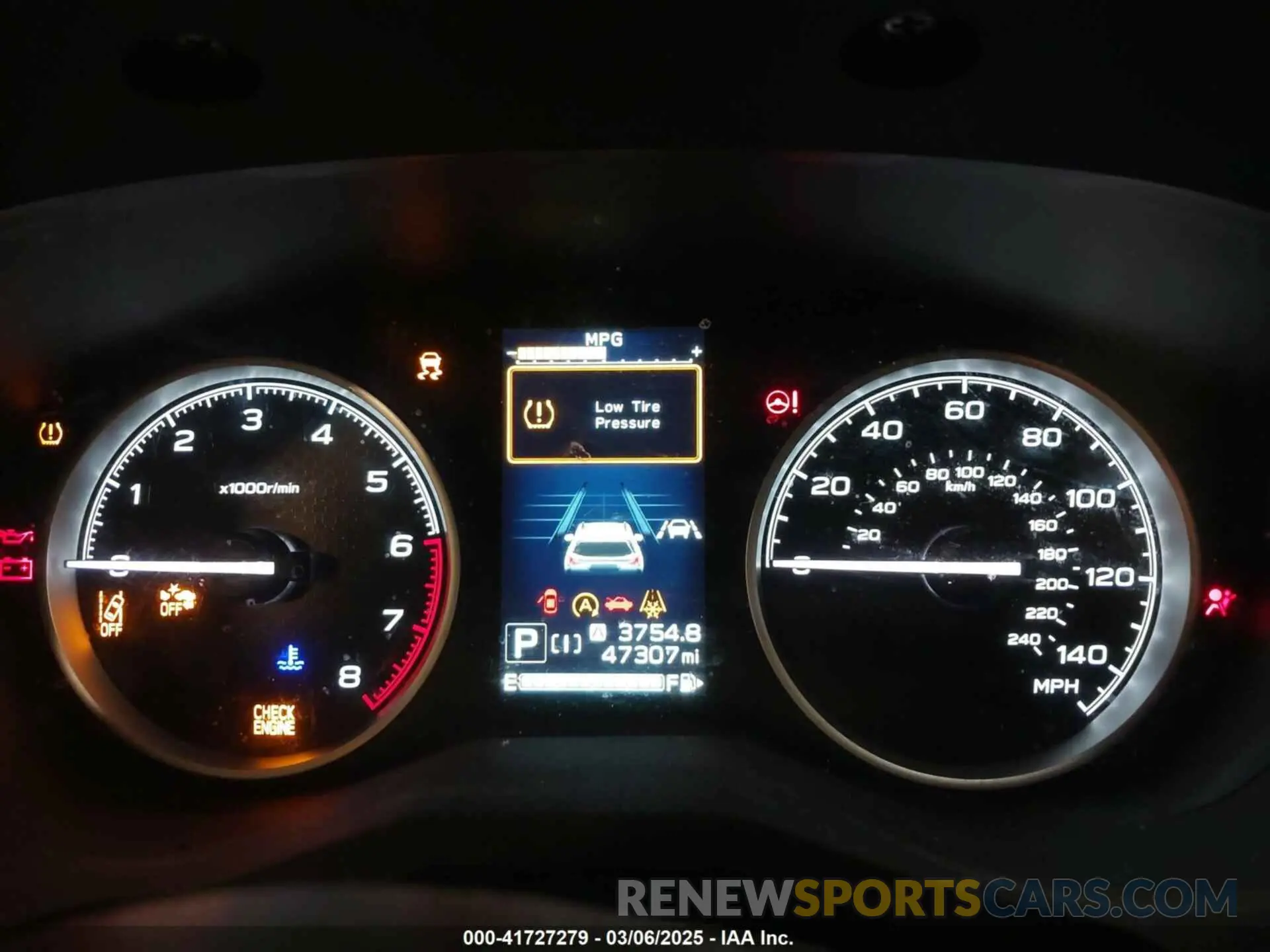 7 Photograph of a damaged car JF2SKAEC4KH535317 SUBARU FORESTER 2019