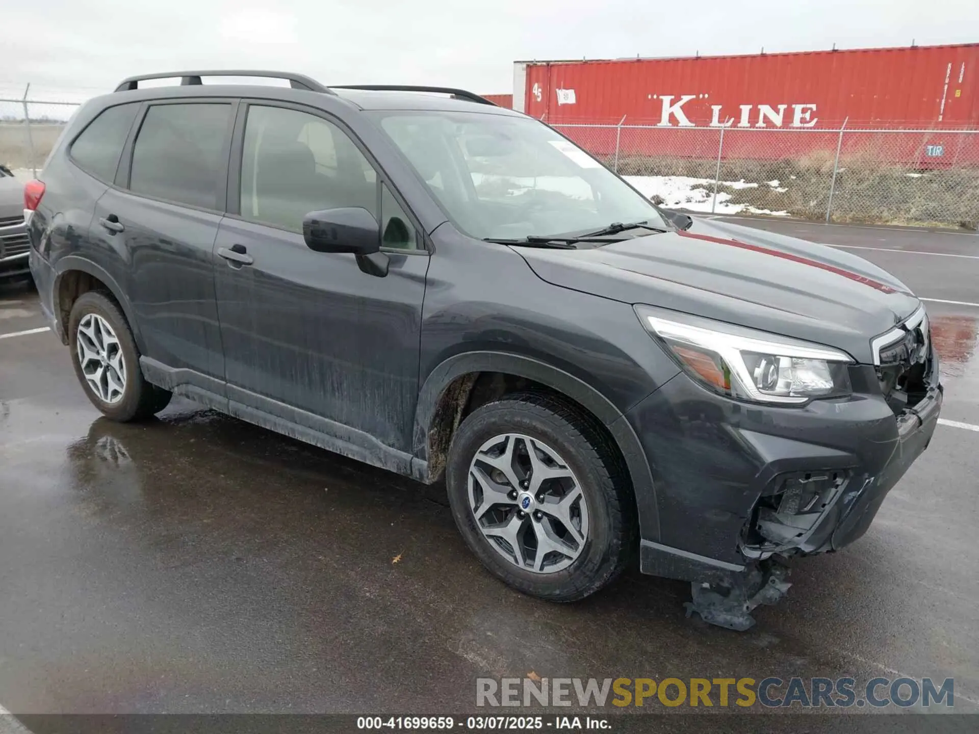1 Photograph of a damaged car JF2SKAEC5KH583862 SUBARU FORESTER 2019
