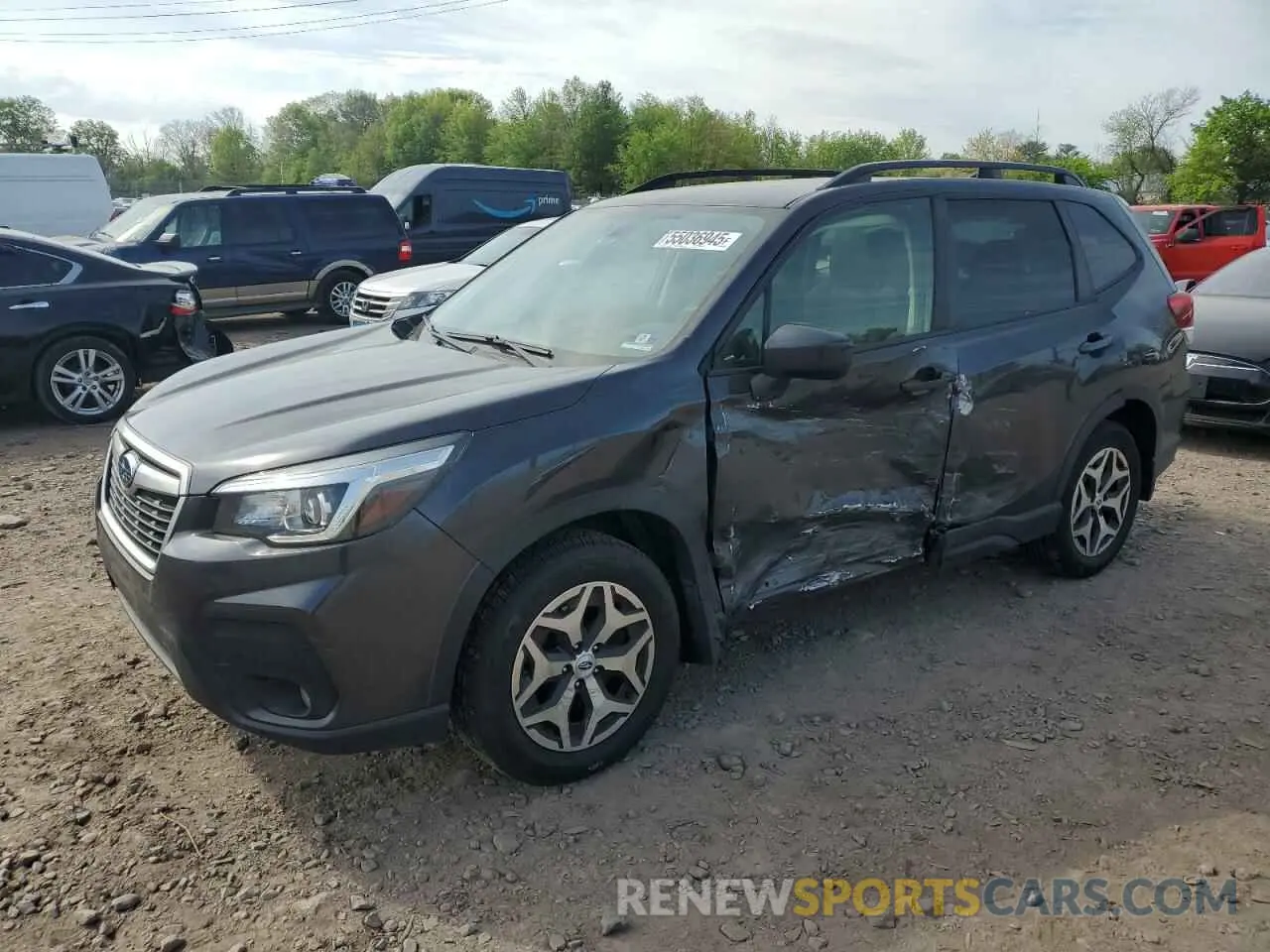 1 Photograph of a damaged car JF2SKAEC6KH400971 SUBARU FORESTER 2019