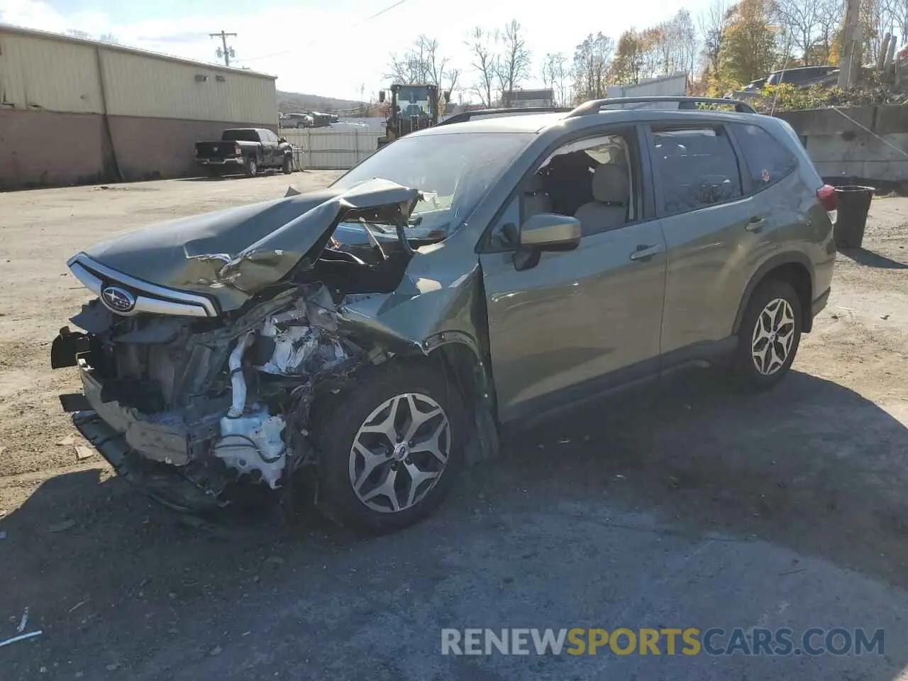 1 Photograph of a damaged car JF2SKAEC8KH523753 SUBARU FORESTER 2019