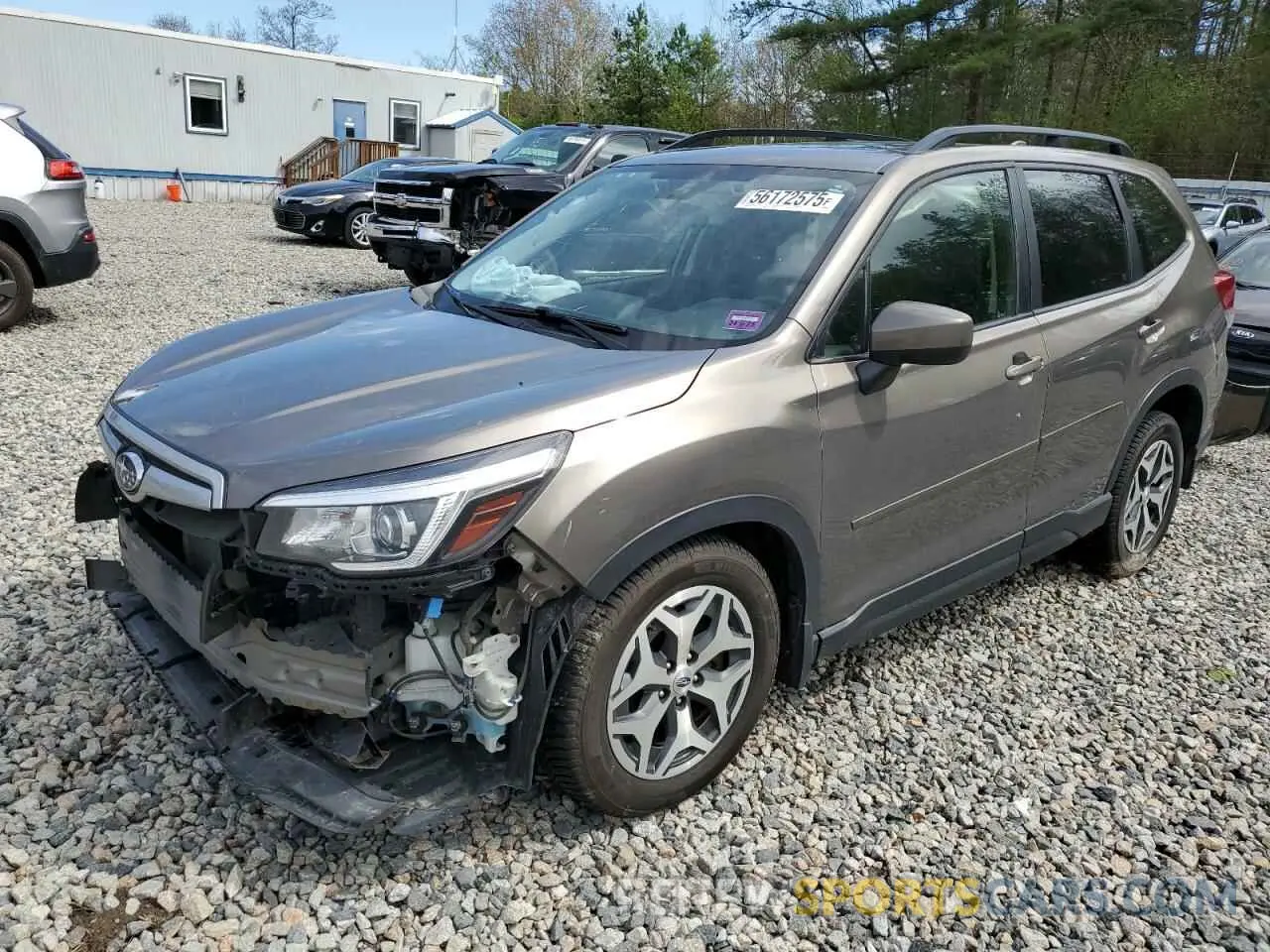1 Photograph of a damaged car JF2SKAGC0KH406181 SUBARU FORESTER 2019
