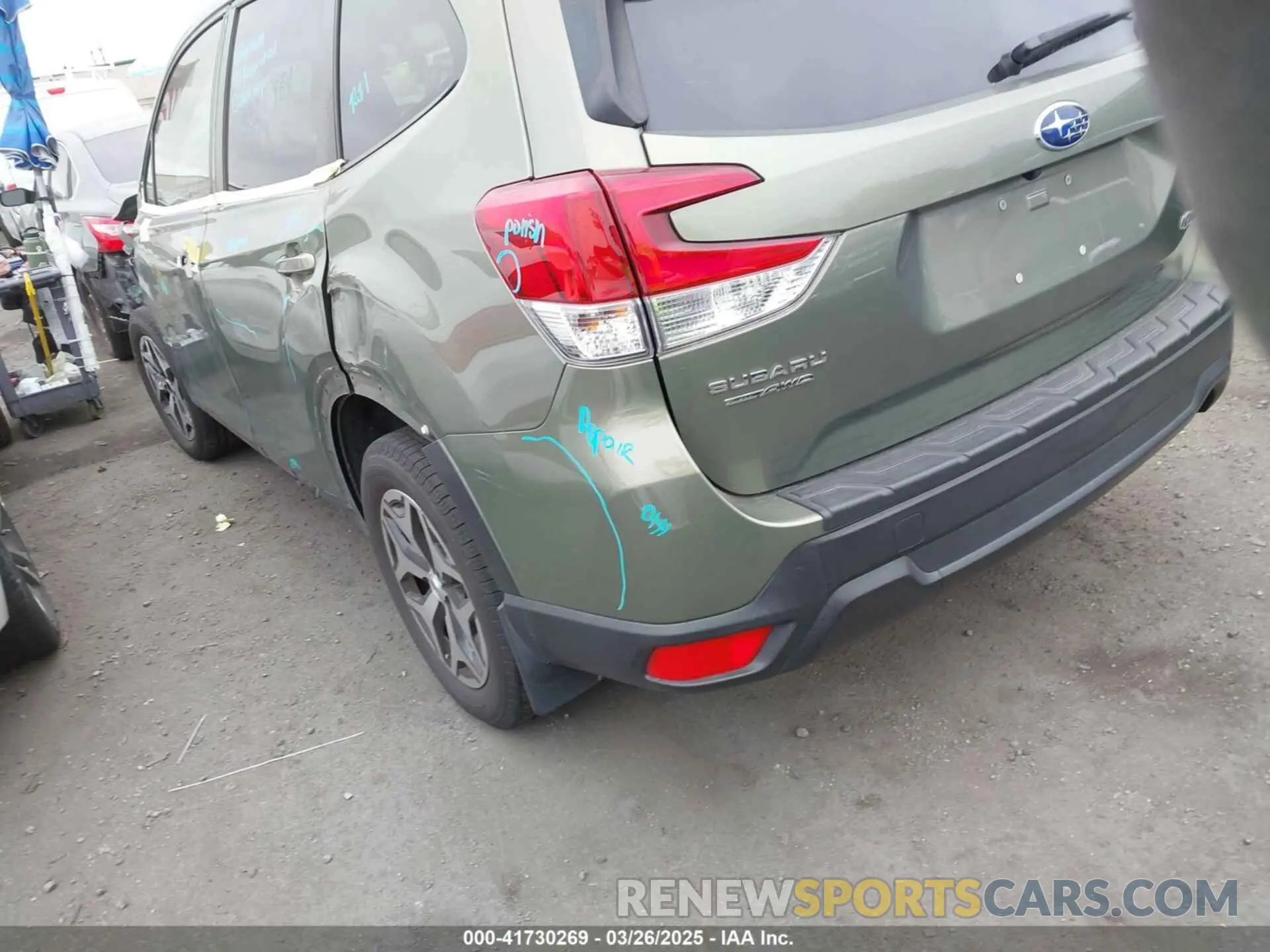 3 Photograph of a damaged car JF2SKAGC3KH411522 SUBARU FORESTER 2019