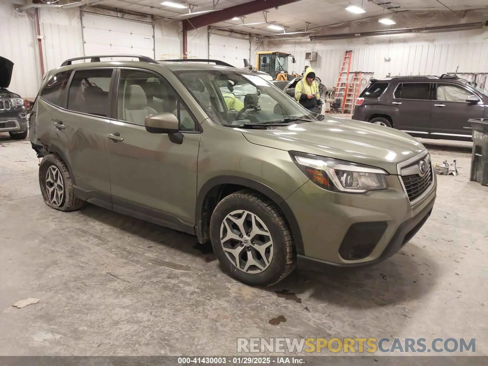 1 Photograph of a damaged car JF2SKAGC3KH584585 SUBARU FORESTER 2019