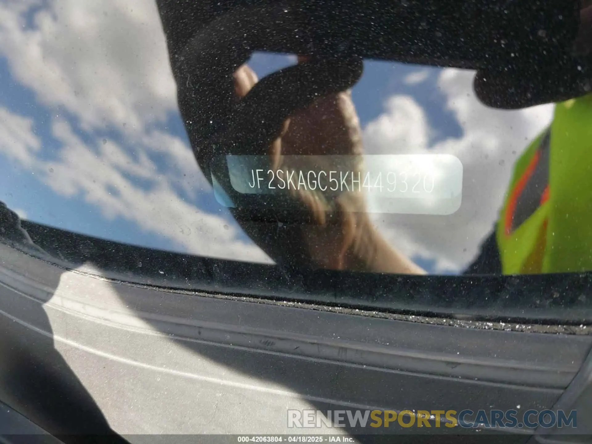 9 Photograph of a damaged car JF2SKAGC5KH449320 SUBARU FORESTER 2019