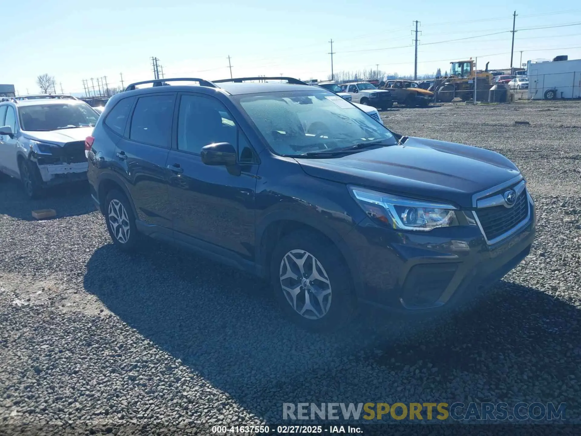 1 Photograph of a damaged car JF2SKAGC7KH409224 SUBARU FORESTER 2019