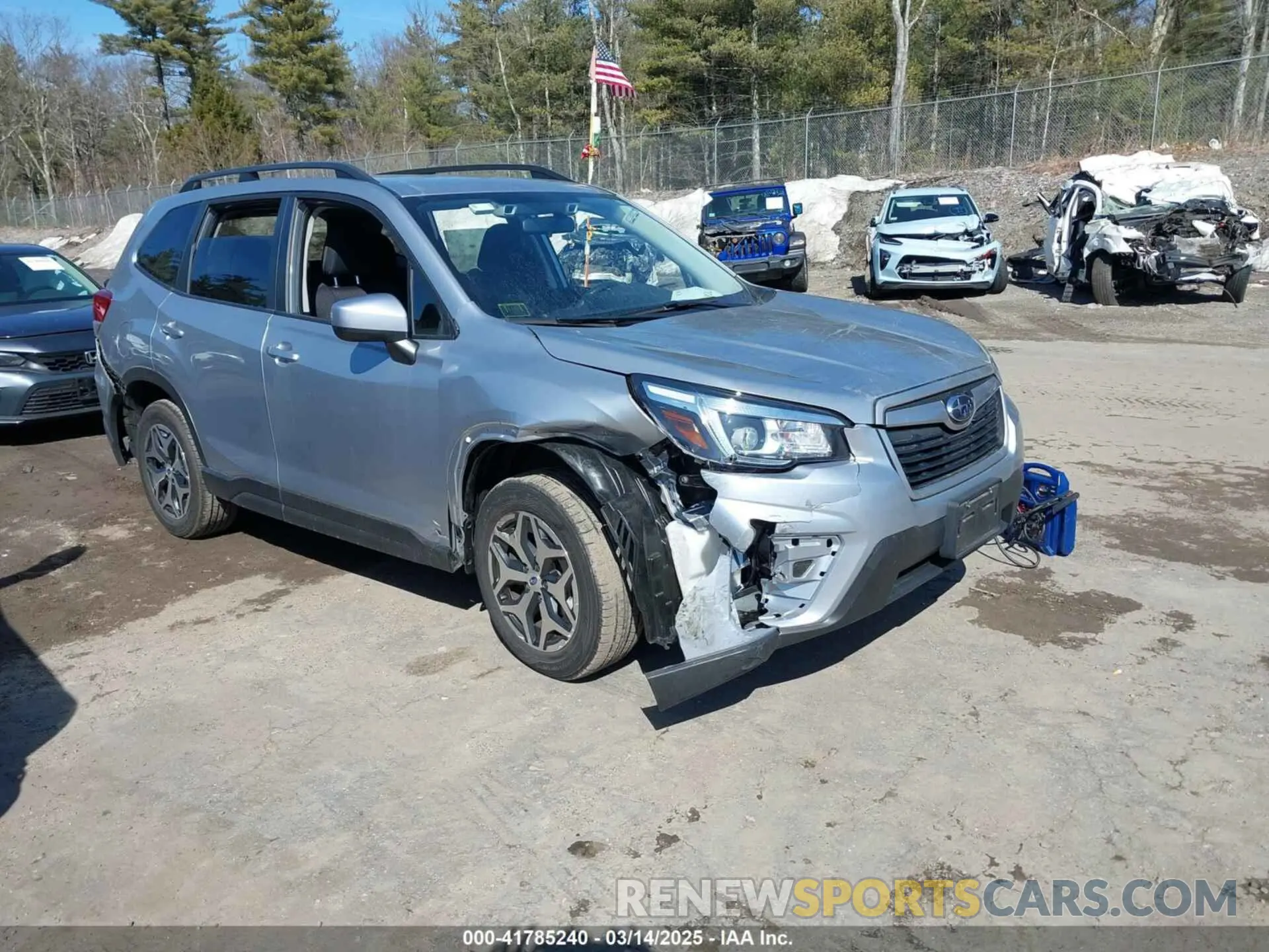 1 Photograph of a damaged car JF2SKAGC7KH494081 SUBARU FORESTER 2019