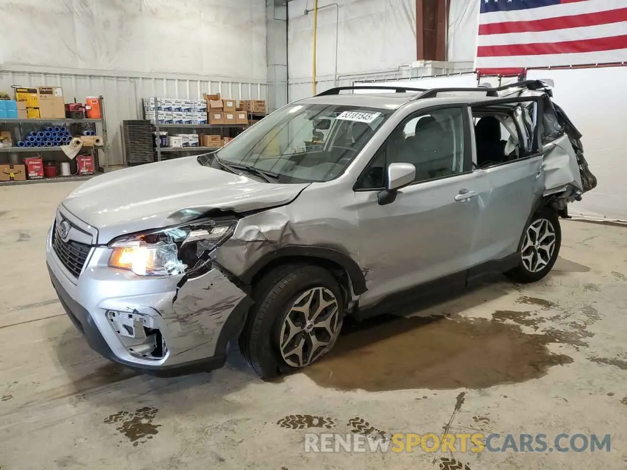 1 Photograph of a damaged car JF2SKAGC8KH410687 SUBARU FORESTER 2019