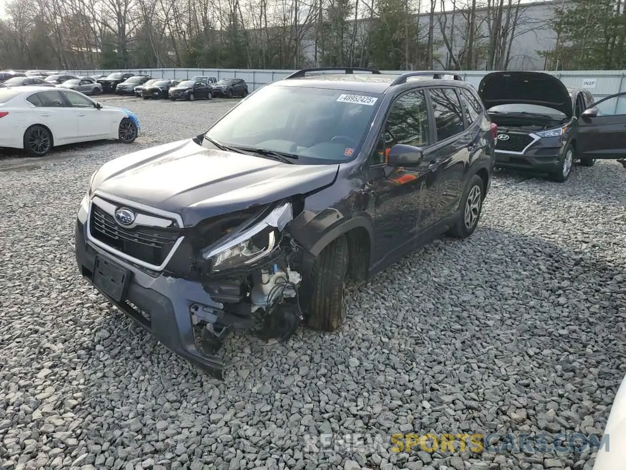 1 Photograph of a damaged car JF2SKAGC9KH431144 SUBARU FORESTER 2019