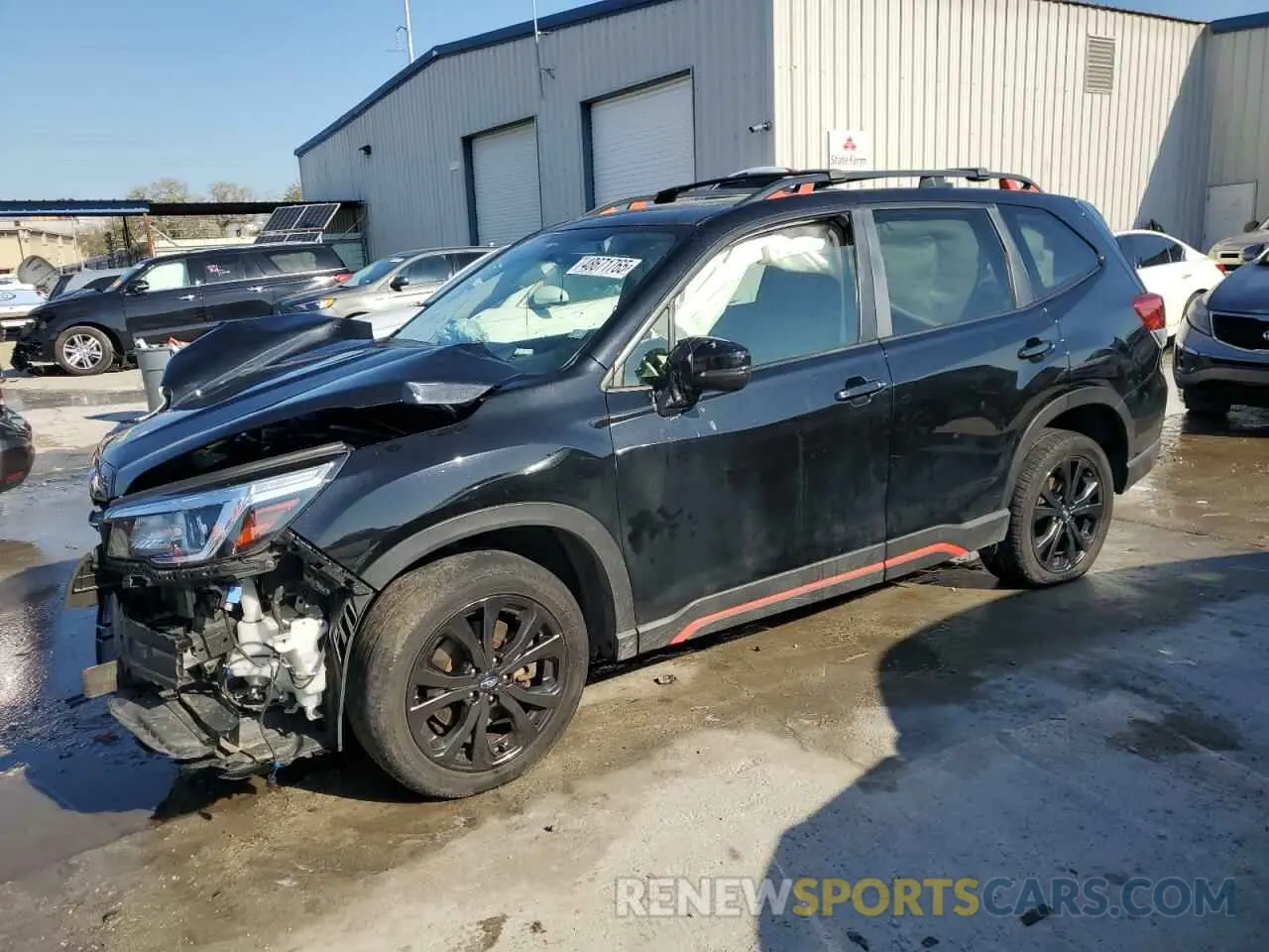 1 Photograph of a damaged car JF2SKAKC6KH576701 SUBARU FORESTER 2019