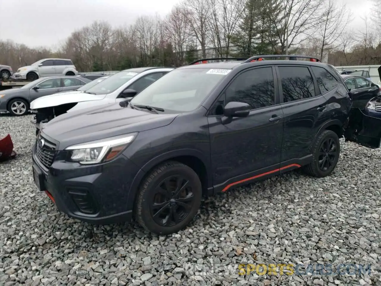 1 Photograph of a damaged car JF2SKAKC8KH590325 SUBARU FORESTER 2019