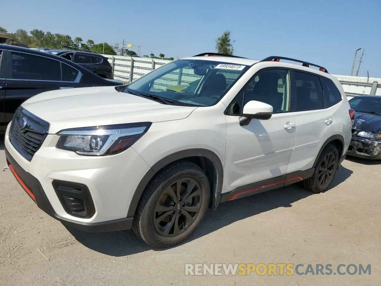 1 Photograph of a damaged car JF2SKAPC2KH571956 SUBARU FORESTER 2019