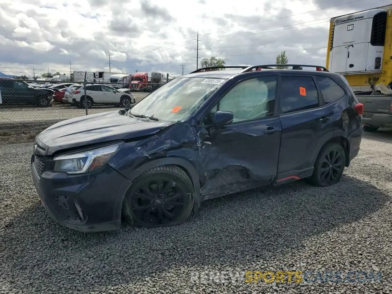 1 Photograph of a damaged car JF2SKAPC2KH589423 SUBARU FORESTER 2019