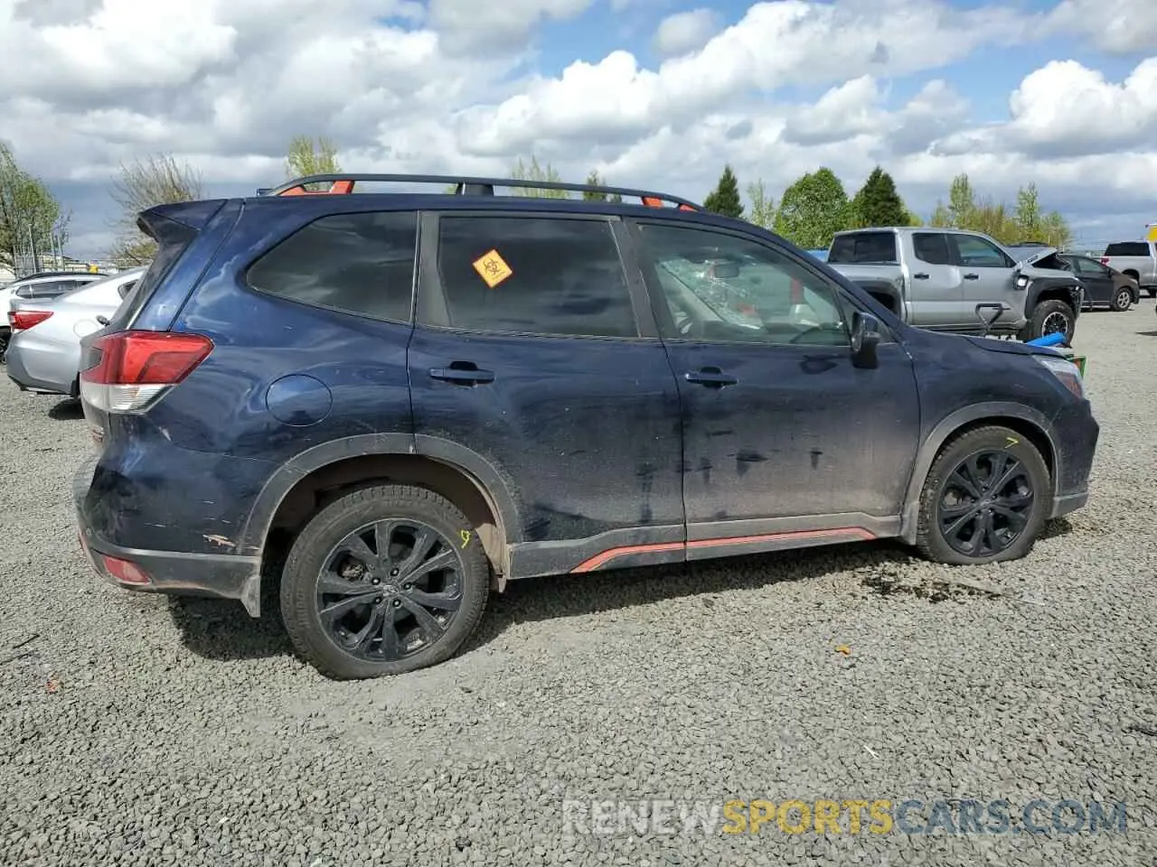 3 Photograph of a damaged car JF2SKAPC2KH589423 SUBARU FORESTER 2019