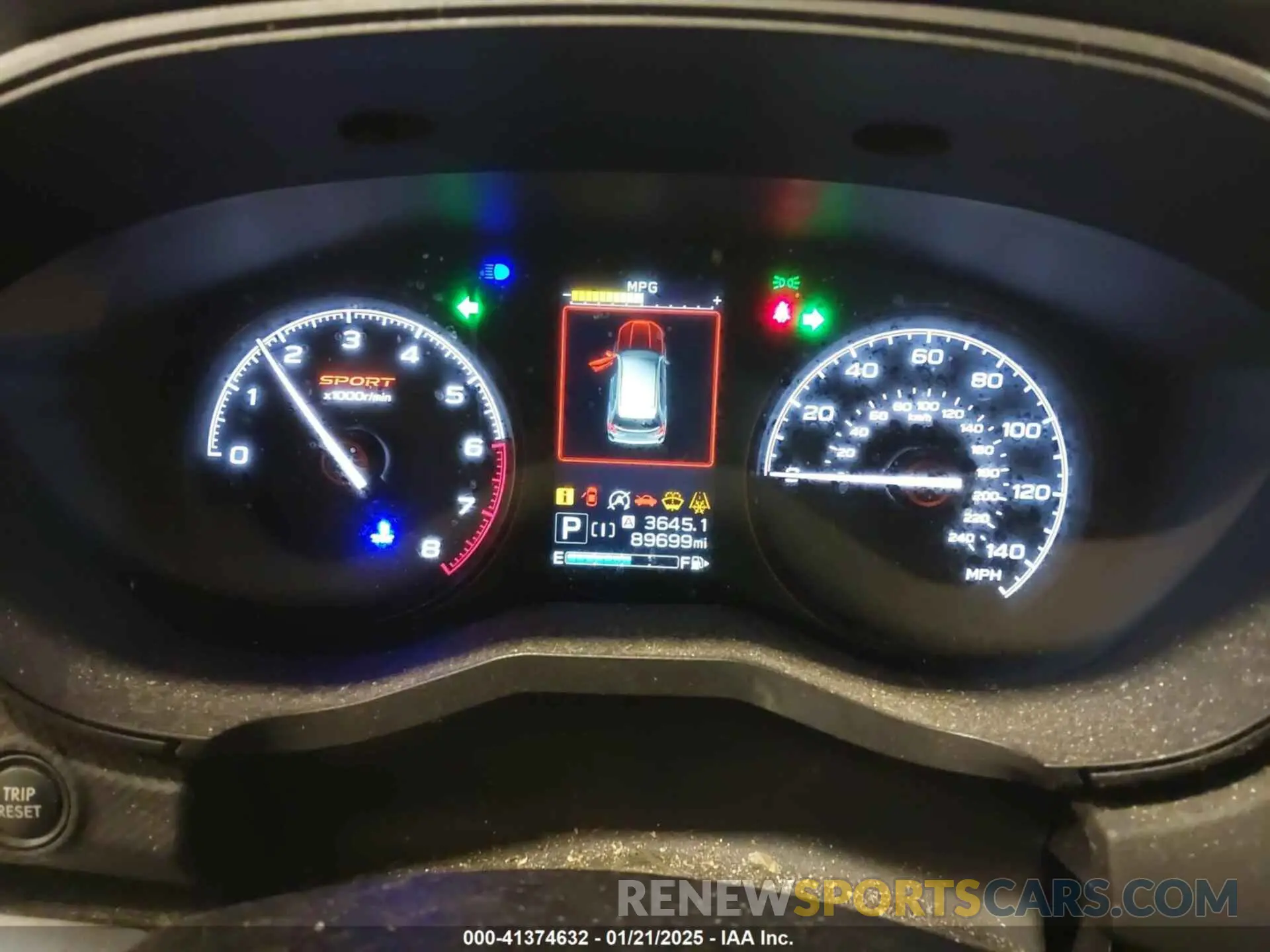 7 Photograph of a damaged car JF2SKAPC3KH404411 SUBARU FORESTER 2019