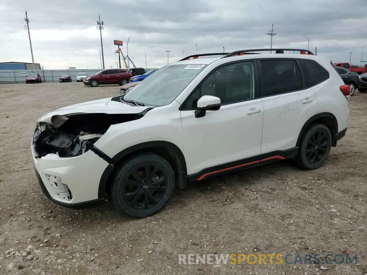 1 Photograph of a damaged car JF2SKAPC8KH512880 SUBARU FORESTER 2019